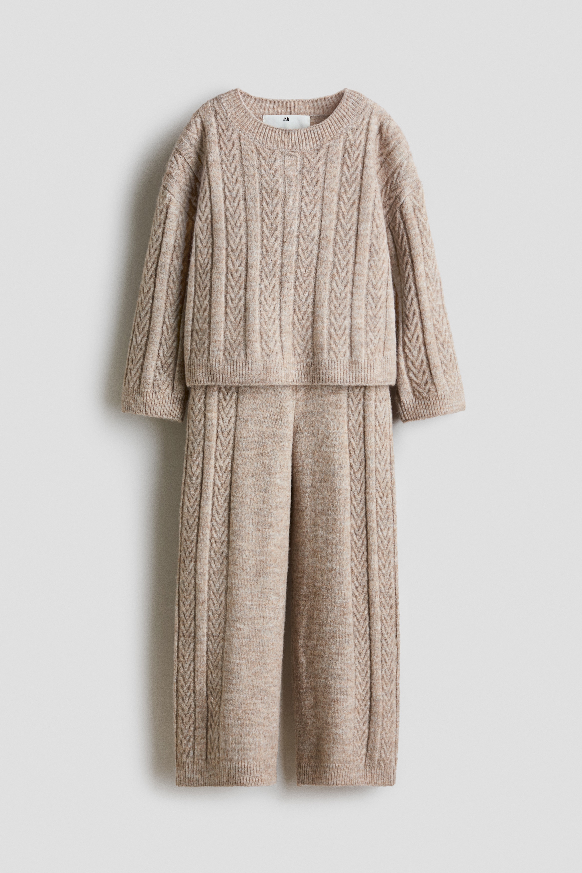 トップス Mary logo cable knit set ANDMARY】Mary logo cable knit set