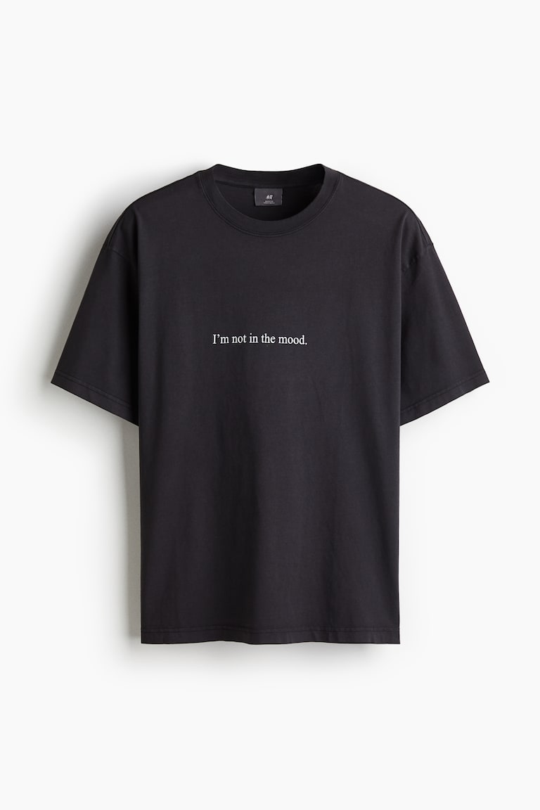 H&M Loose Fit Printed T-shirt — Loose Fit Printed T-shirt