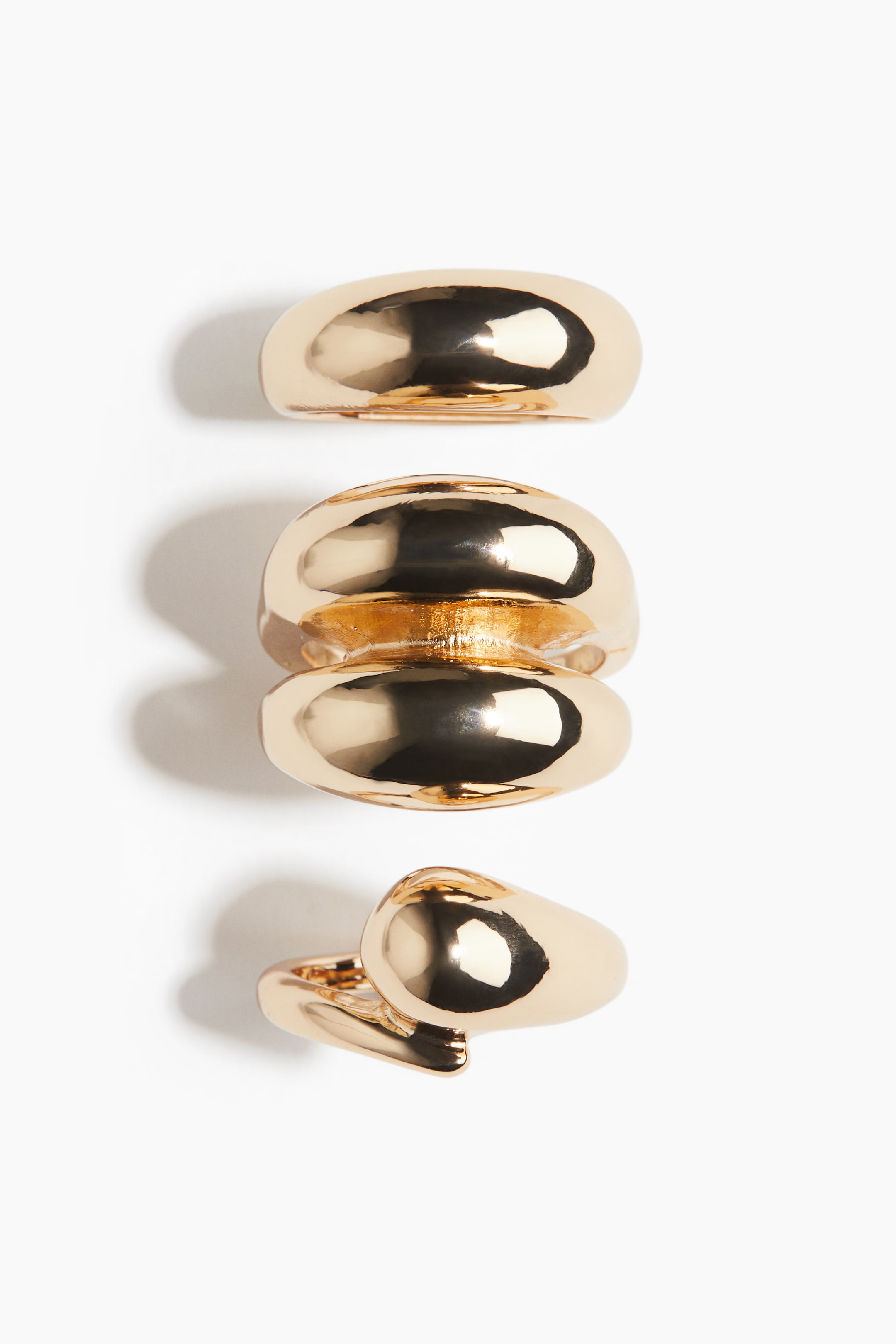 3-Pack Chunky Rings