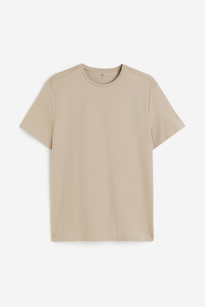 5-pack Slim Fit T-shirt - Grønn/Beige/Cream/Hvit/Hvit/Sort/Mørk grønn/Beige/dc/dc/dc/dc - 2