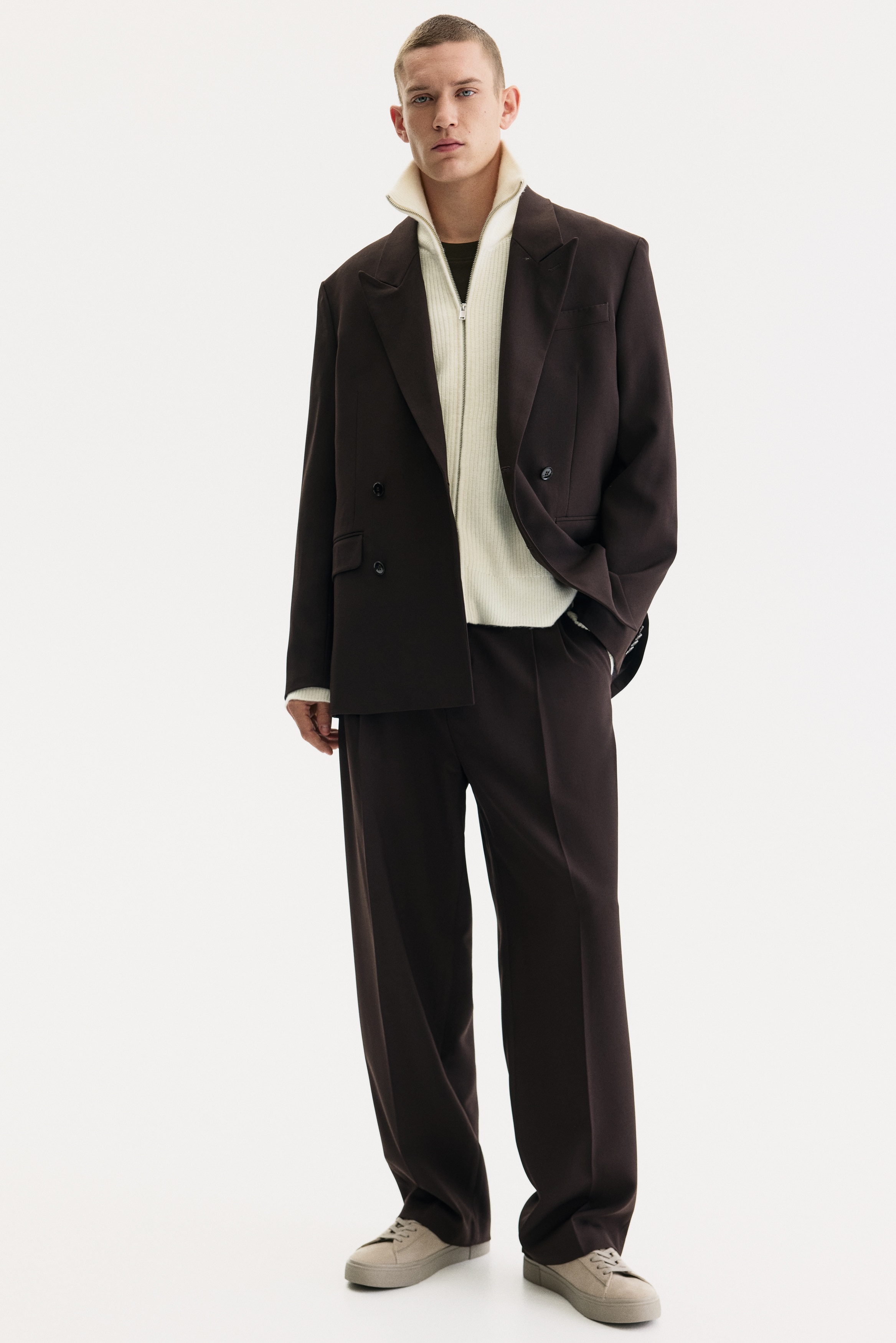 Regular Fit Zip cardigan
