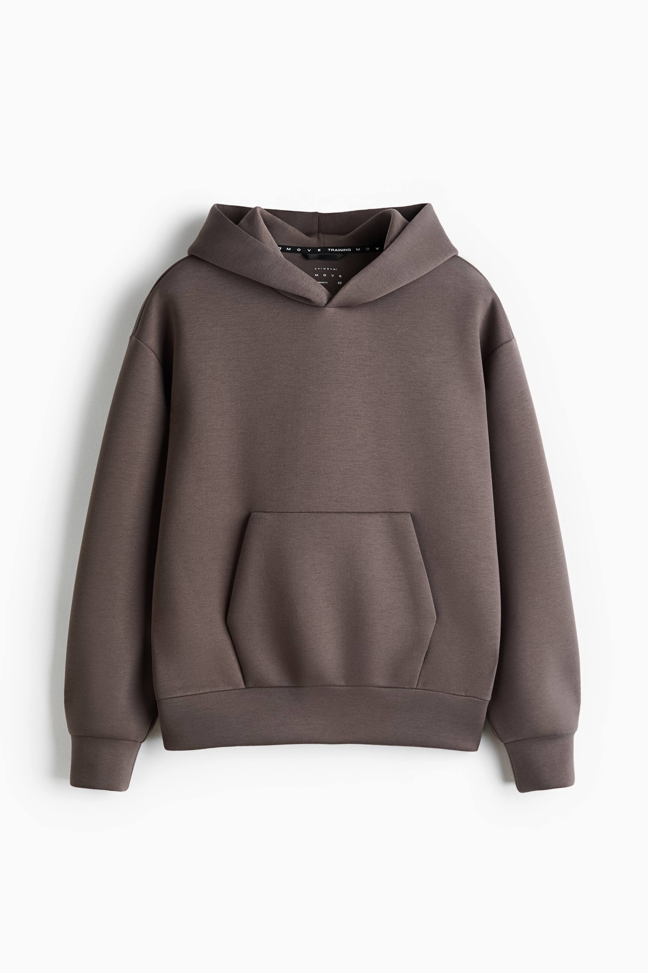 Переглянути збільшене зображення: Спортивне худі Oversized Fit DryMove™ - Коричнево-сірий - Men | H&M UA 1