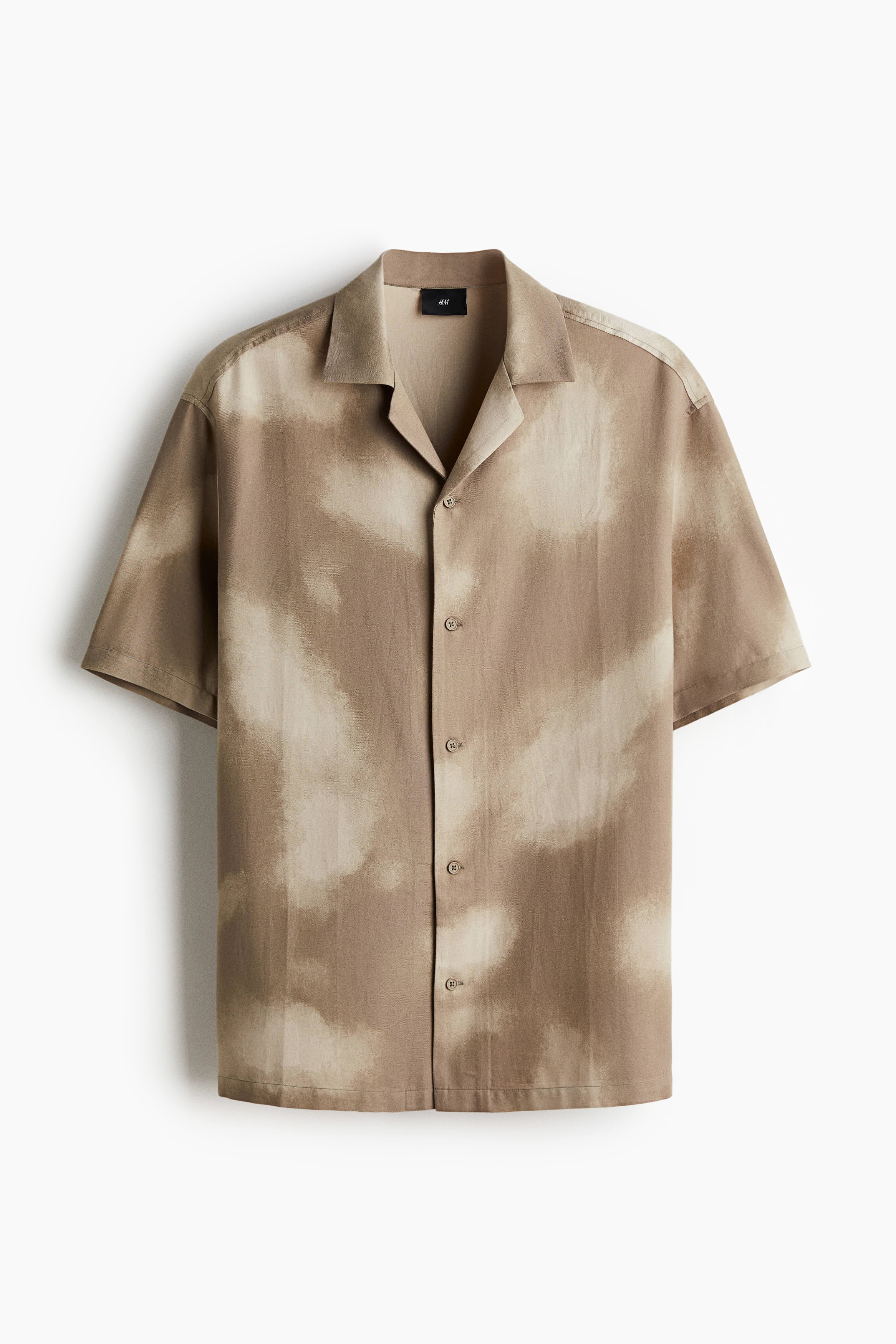 Loose Fit Resort shirt - Beige/Patterned/Black/Rustbound/Dark purple/Rustbound