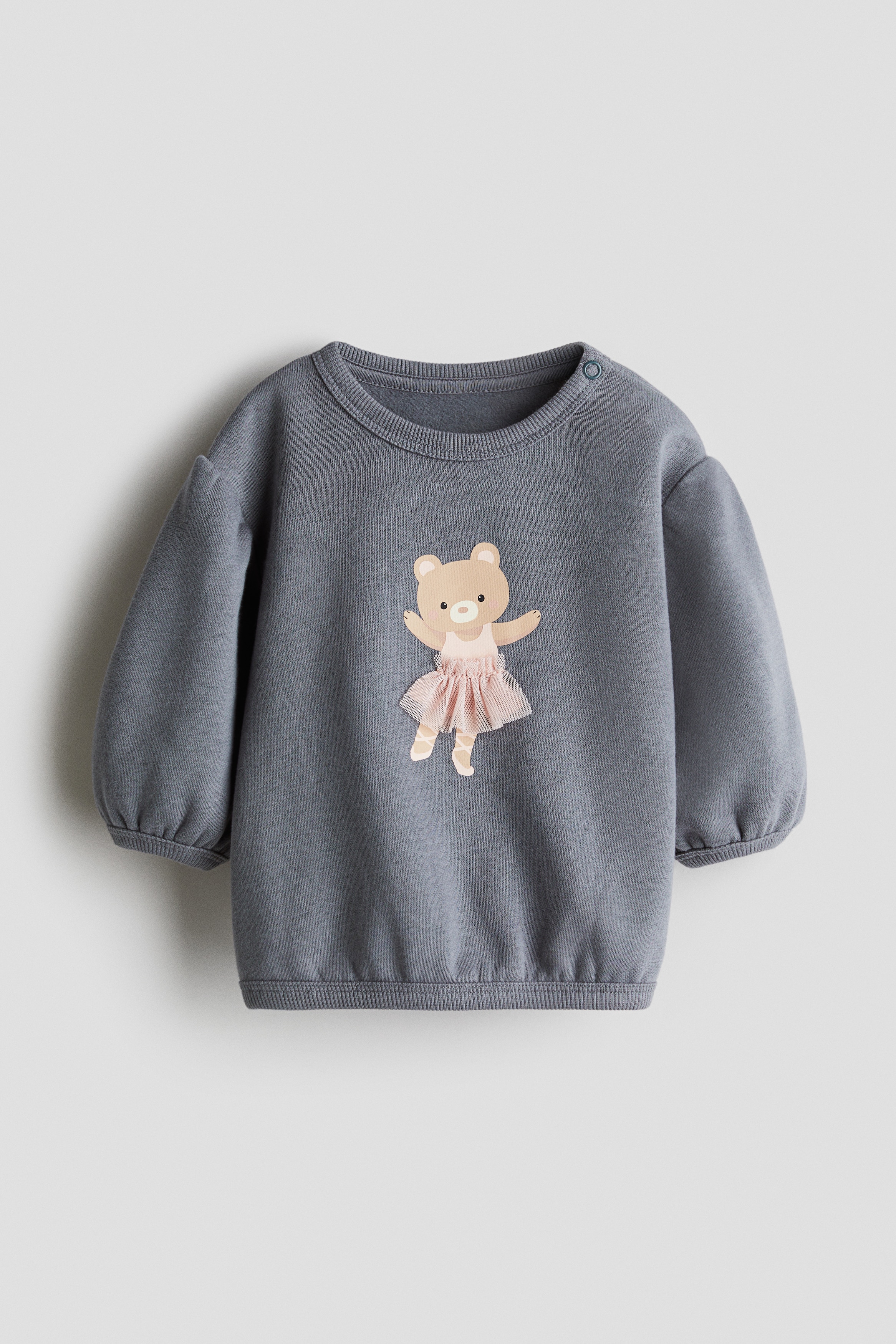 Bambino - Grigio/ballerina Motif-detail sweatshirt - Size: 68 (4-6M)  - H&M