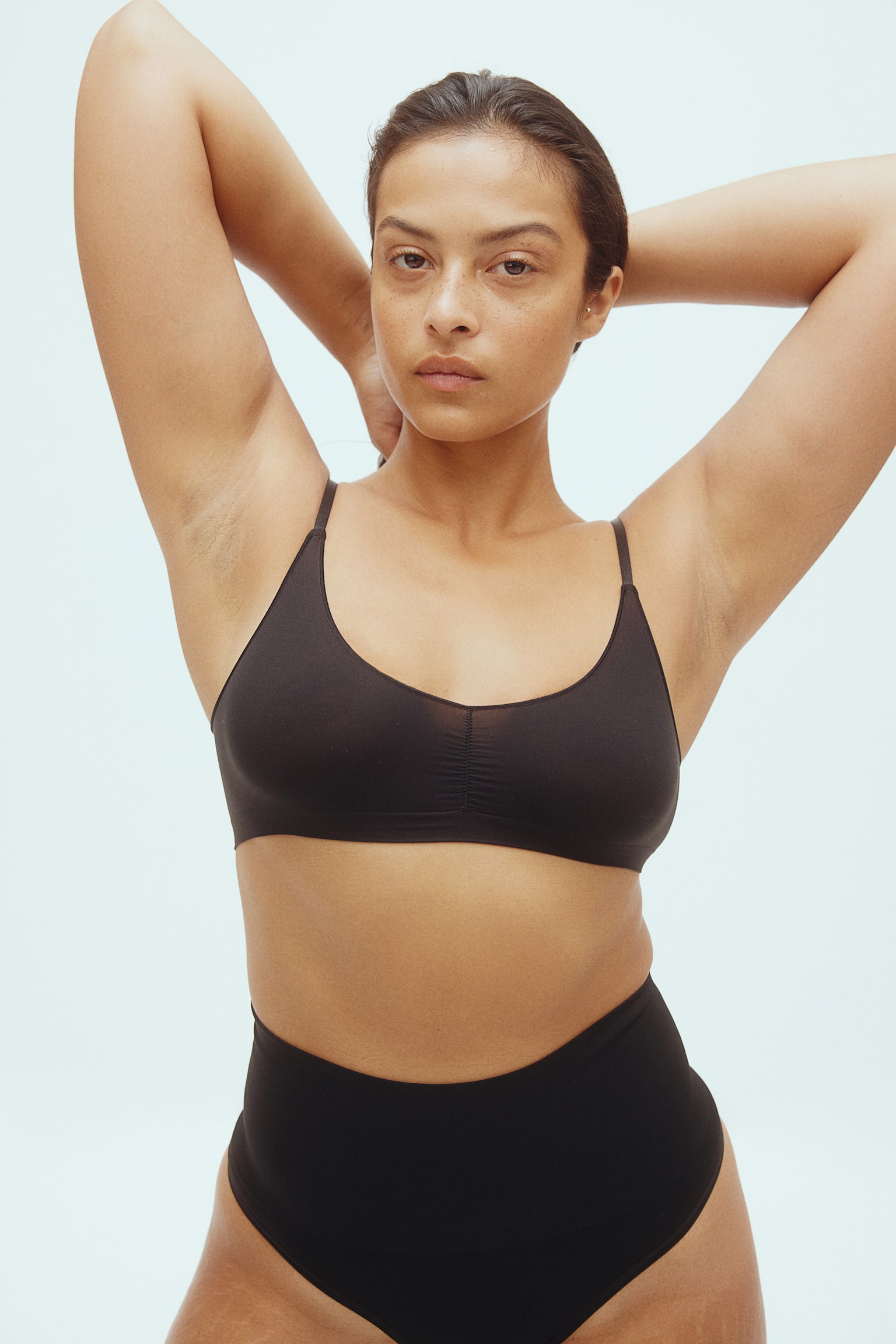 Seamless Soft Bra - Black - 5