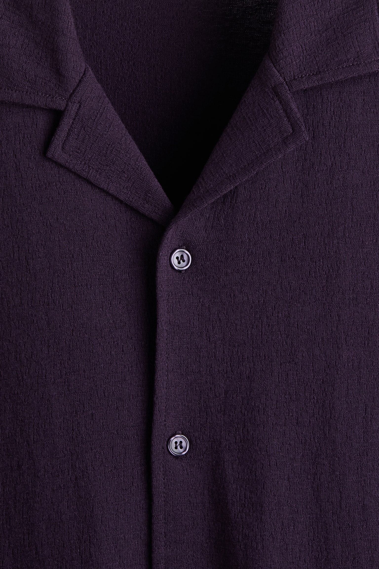 חולצת ריזורט Regular Fit - סגול כהה/שחור - 2