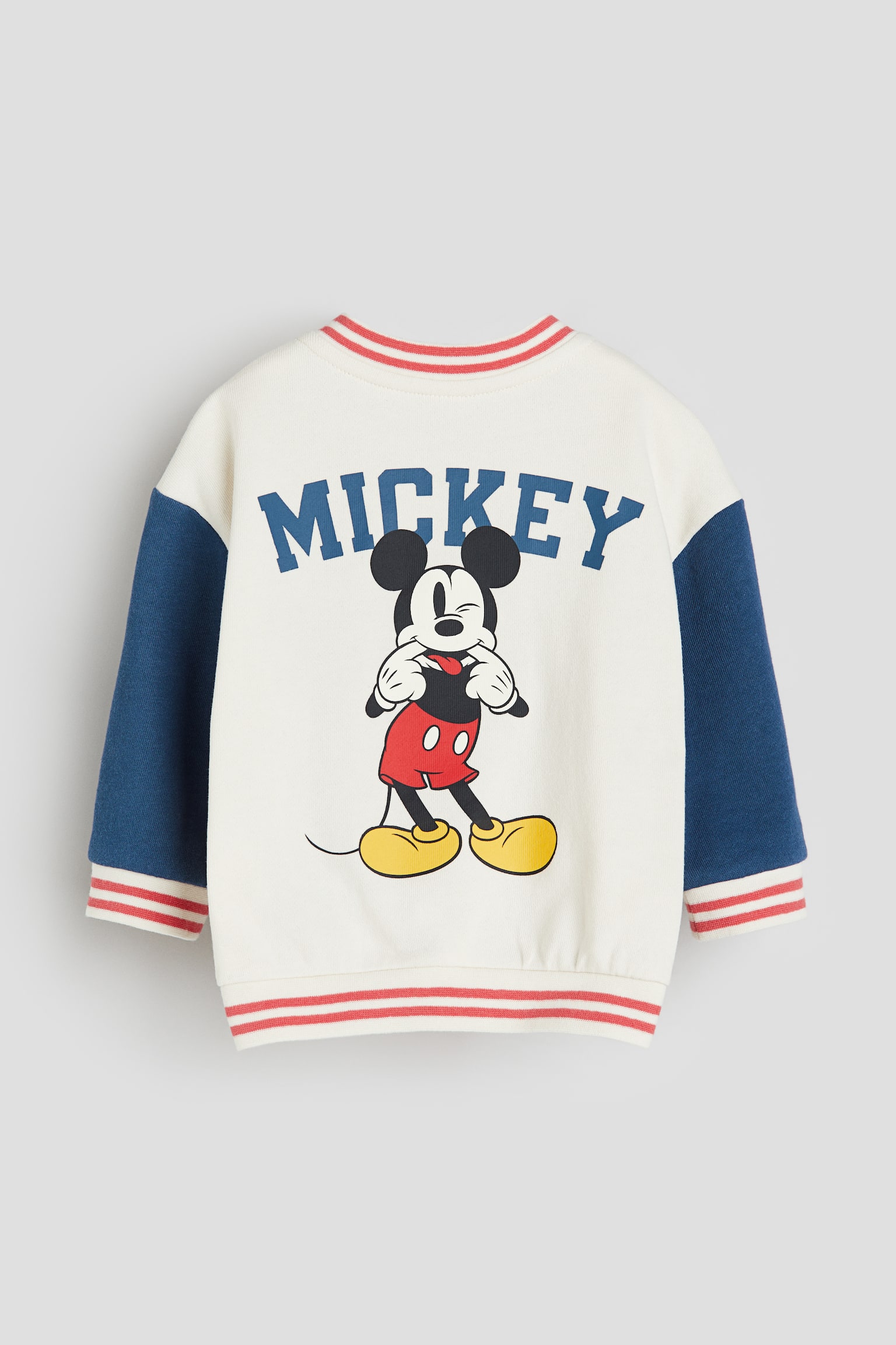 Print Baseball Jacket - White/Mickey Mouse/Dark grey/SmileyWorld®/Dark blue/Mickey Mouse/Grey/Mickey Mouse - 2