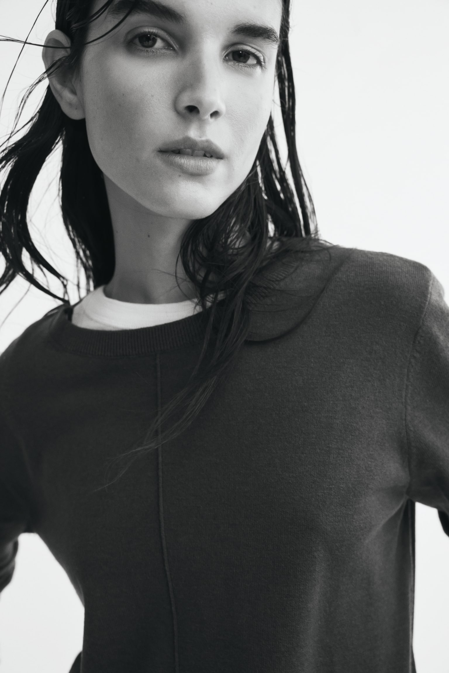 Женский свитер H&M Fine-Knit, цвет: Тёмный коричневый — фото 5