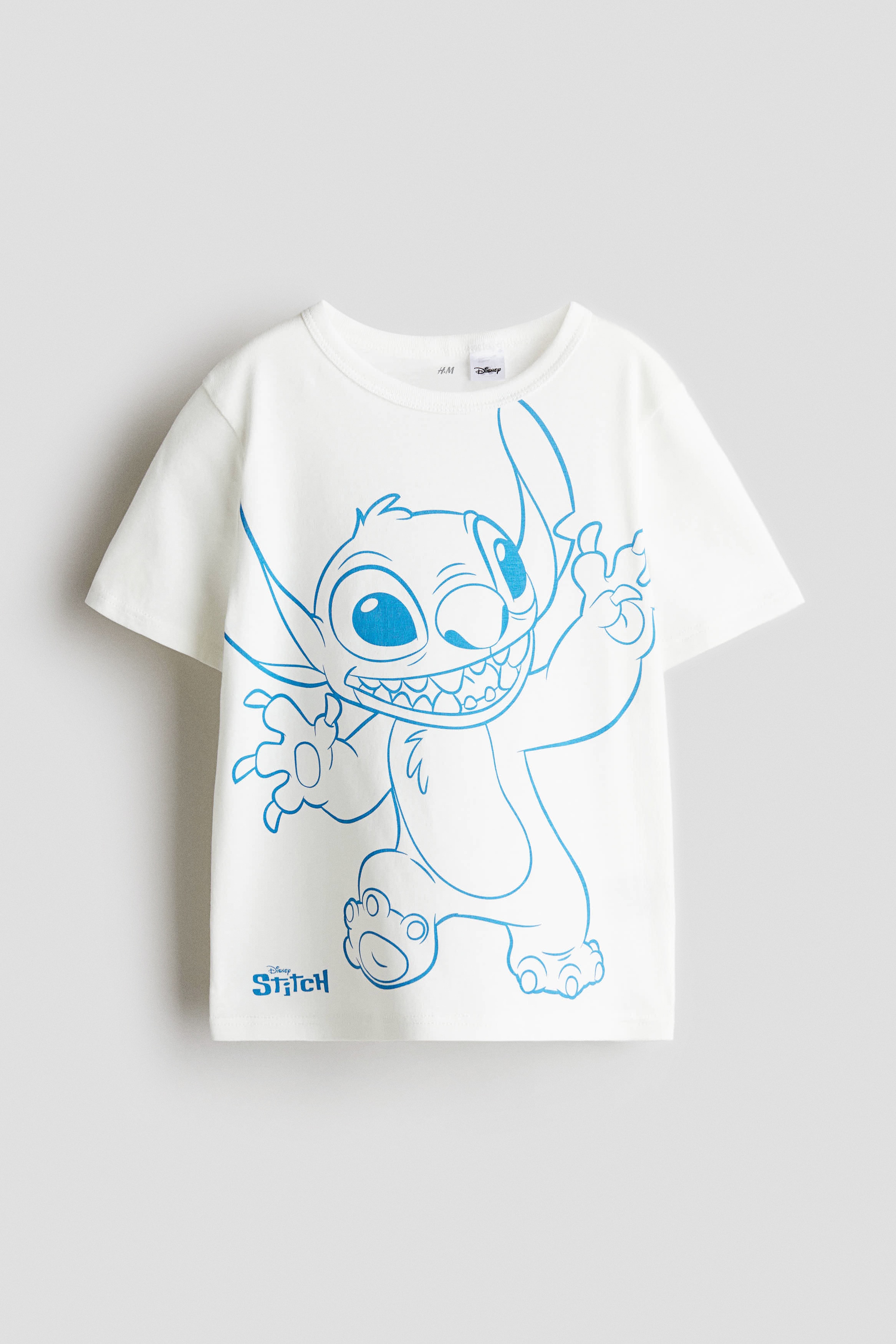 Βαμβακερό T-shirt με τύπωμα - Λευκό/Lilo & Stitch/Μουσταρδί/Marvel Comics/Ανοιχτό γκρι/Pokémon/Ανοιχτό μπλε/Bluey