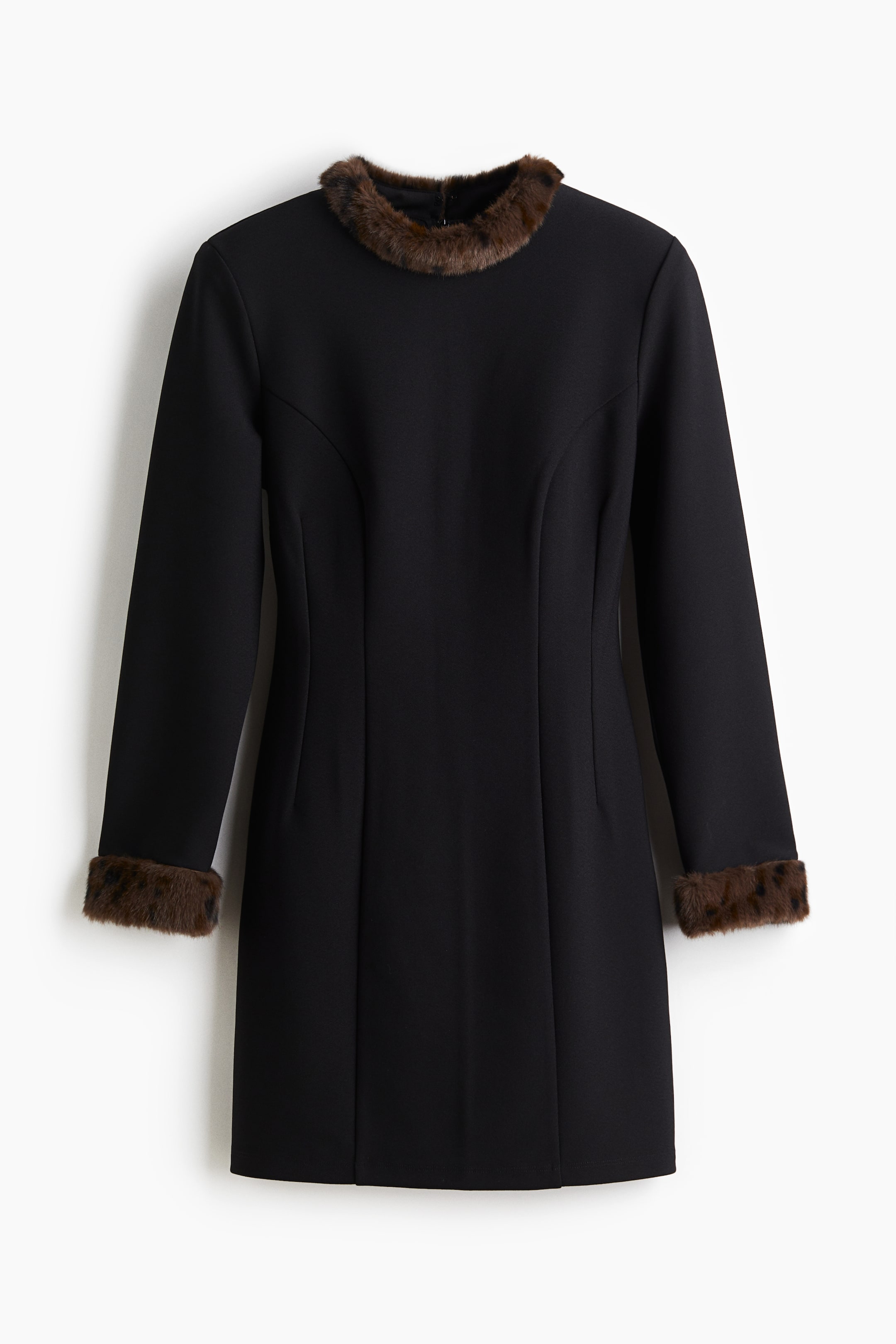 Visualizza immagine più grande: Abito aderente - Nero/marrone | H&M IT 5