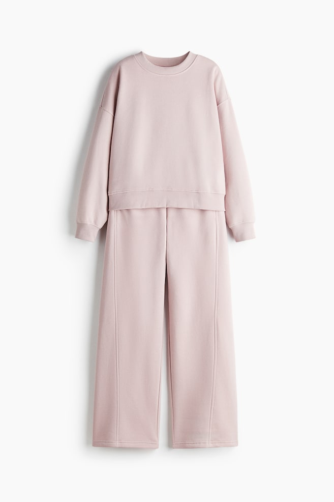 2-teiliges Set mit Sweatshirt und Joggpants - Hellrosa - 1