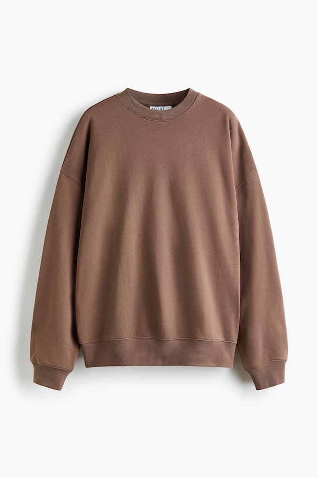 Sport-Sweatshirt mit Print - Braun/Schokoladiges Pflaumenlila/Marineblau - 1