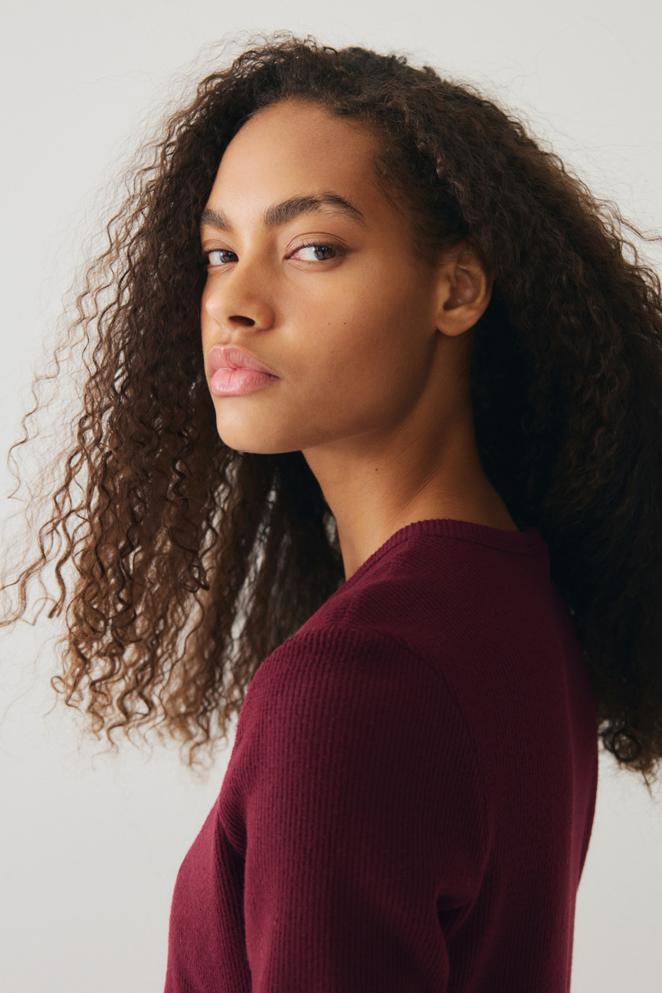 Ver imagem maior: Casaco com textura de favos - Bordeaux - SENHORA | H&M PT 2