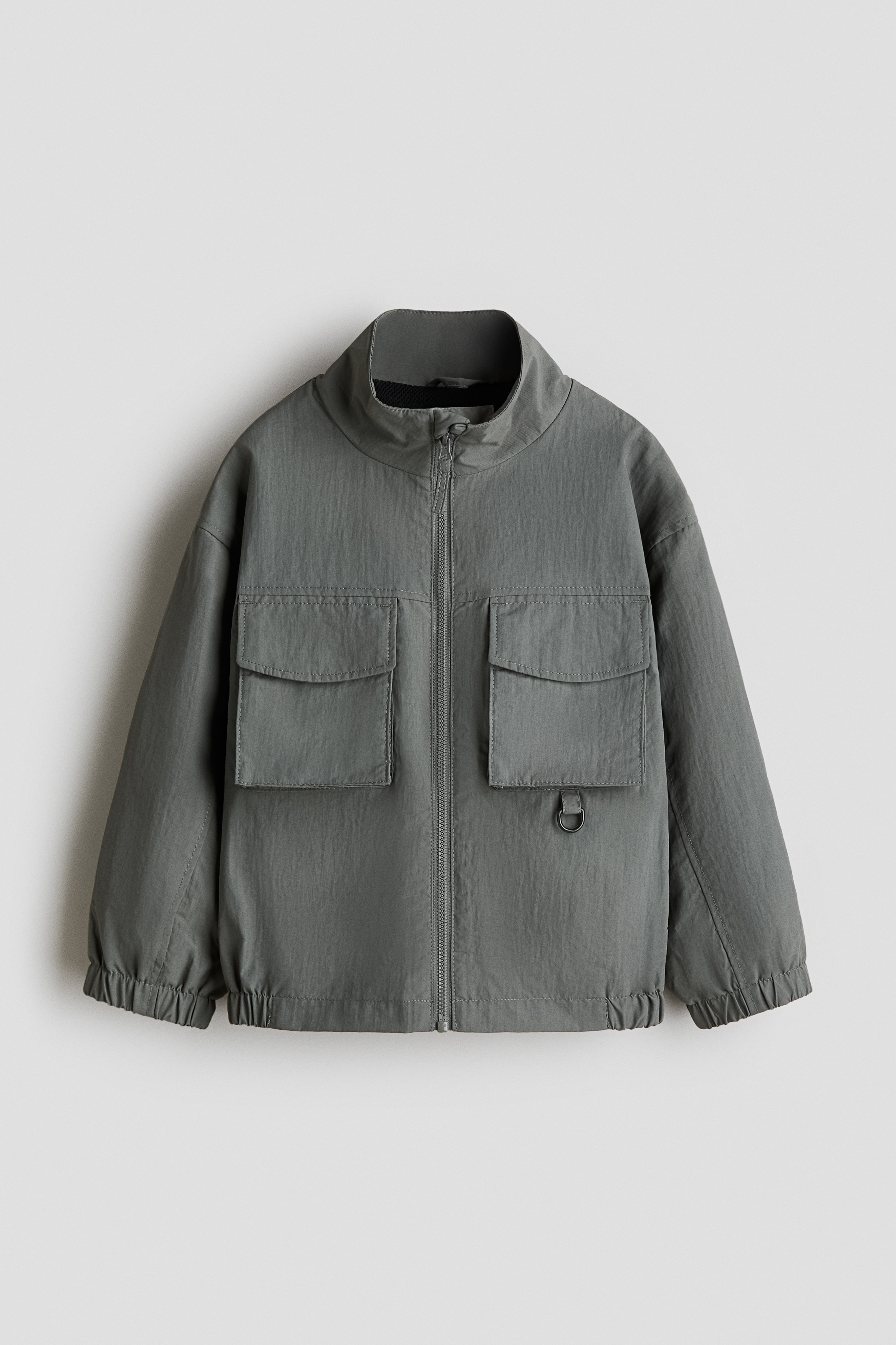 Water-repellent windbreaker - Grey/Cream