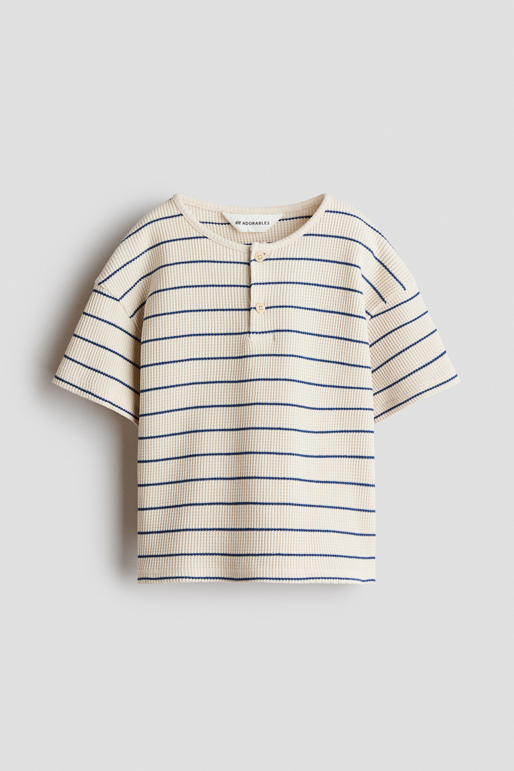 Waffled Henley Shirt