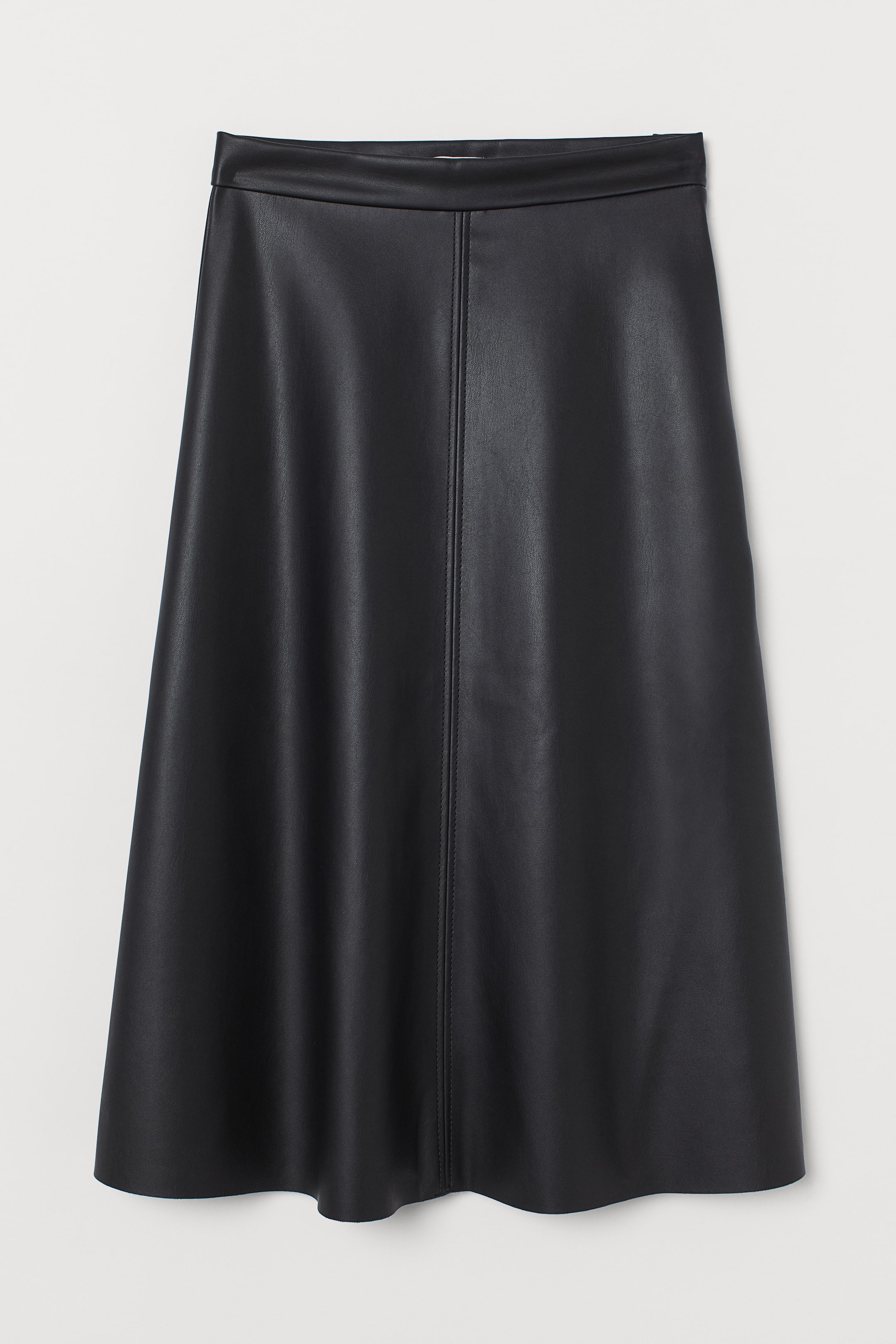 Προβολή μεγαλύτερης εικόνας: Φούστα από δερματίνη - Μαύρο - Ladies | H&M GR 1