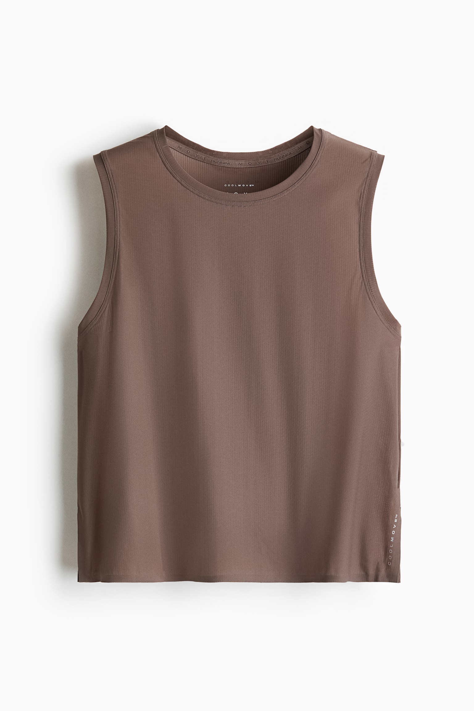 Sports vest top with CoolMove™ - Rökgrå/Bränd röd