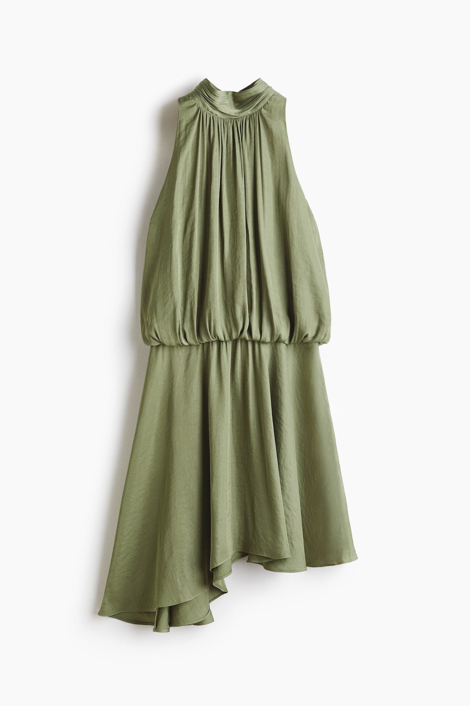 Asymmetric-skirt dress - 2