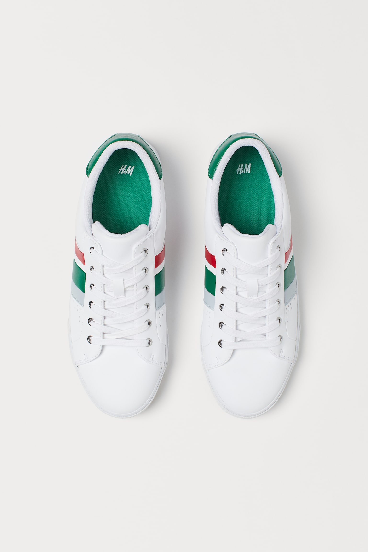 Trainers - White/Green - 2