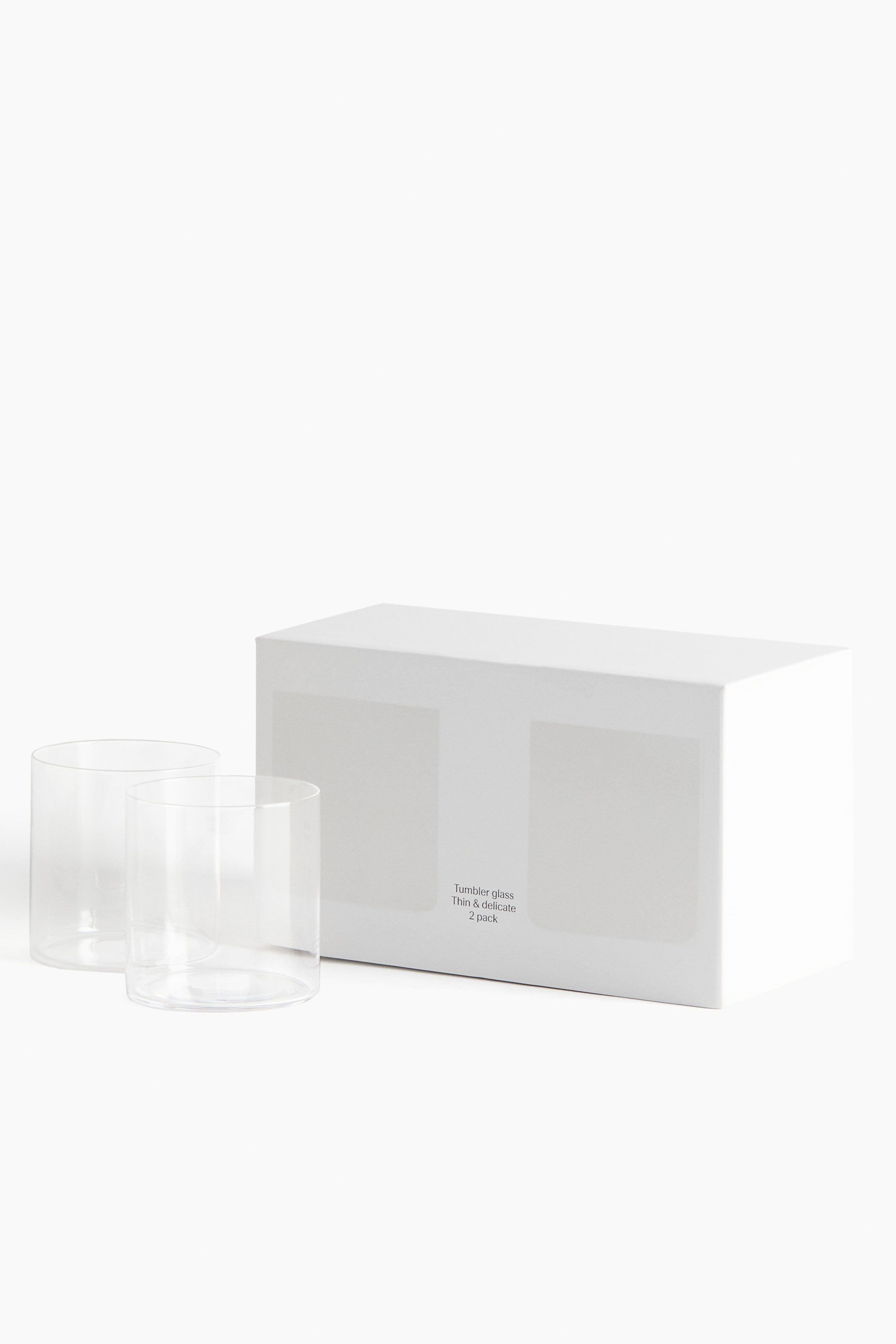 Ver imagem maior: Pack de 2 copos de vidro - Transparente - HOME | H&M PT 5