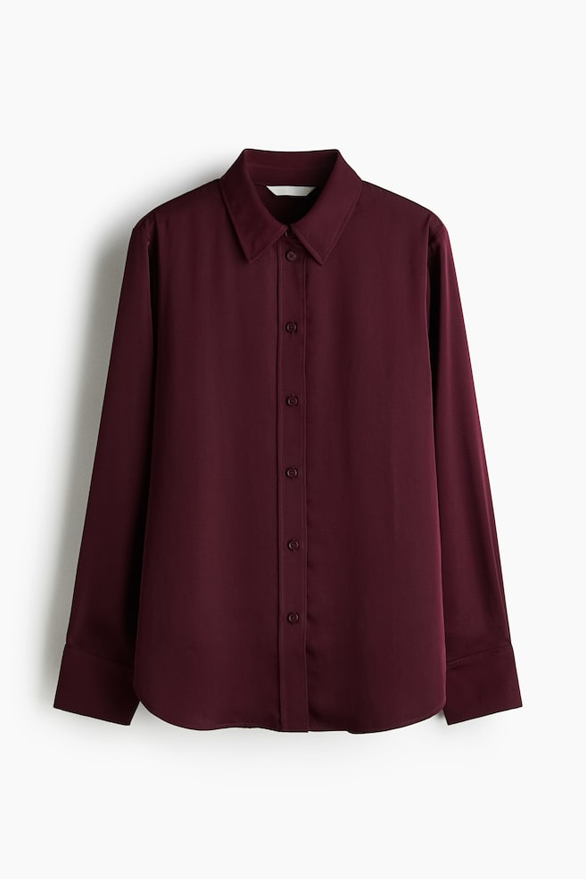Shirt - Burgundy/White/Navy blue/Pattern/Burgundy/Pink stripe/Navy blue/White/Khaki green/Pattern/Dark khaki green/Light beige/Black - 1