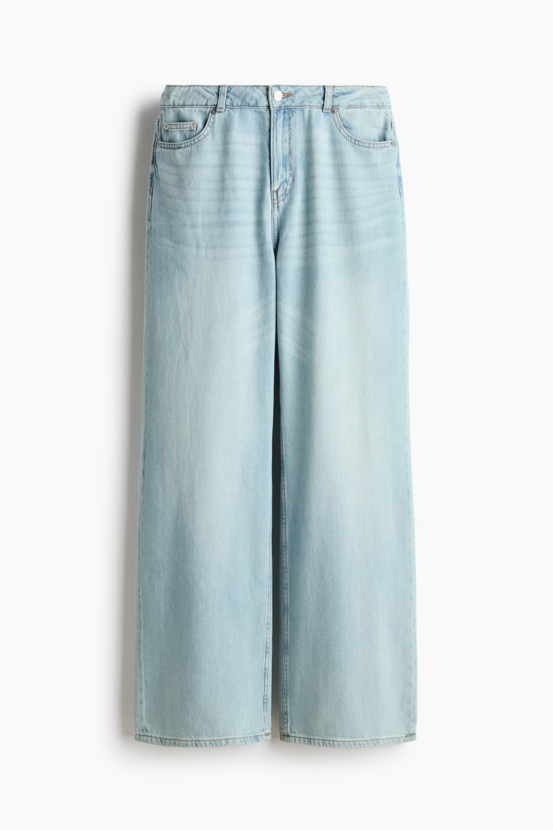 Grotere afbeelding bekijken: Baggy Regular Waist Jeans - Light denim blue - DAMES | H&M NL 1