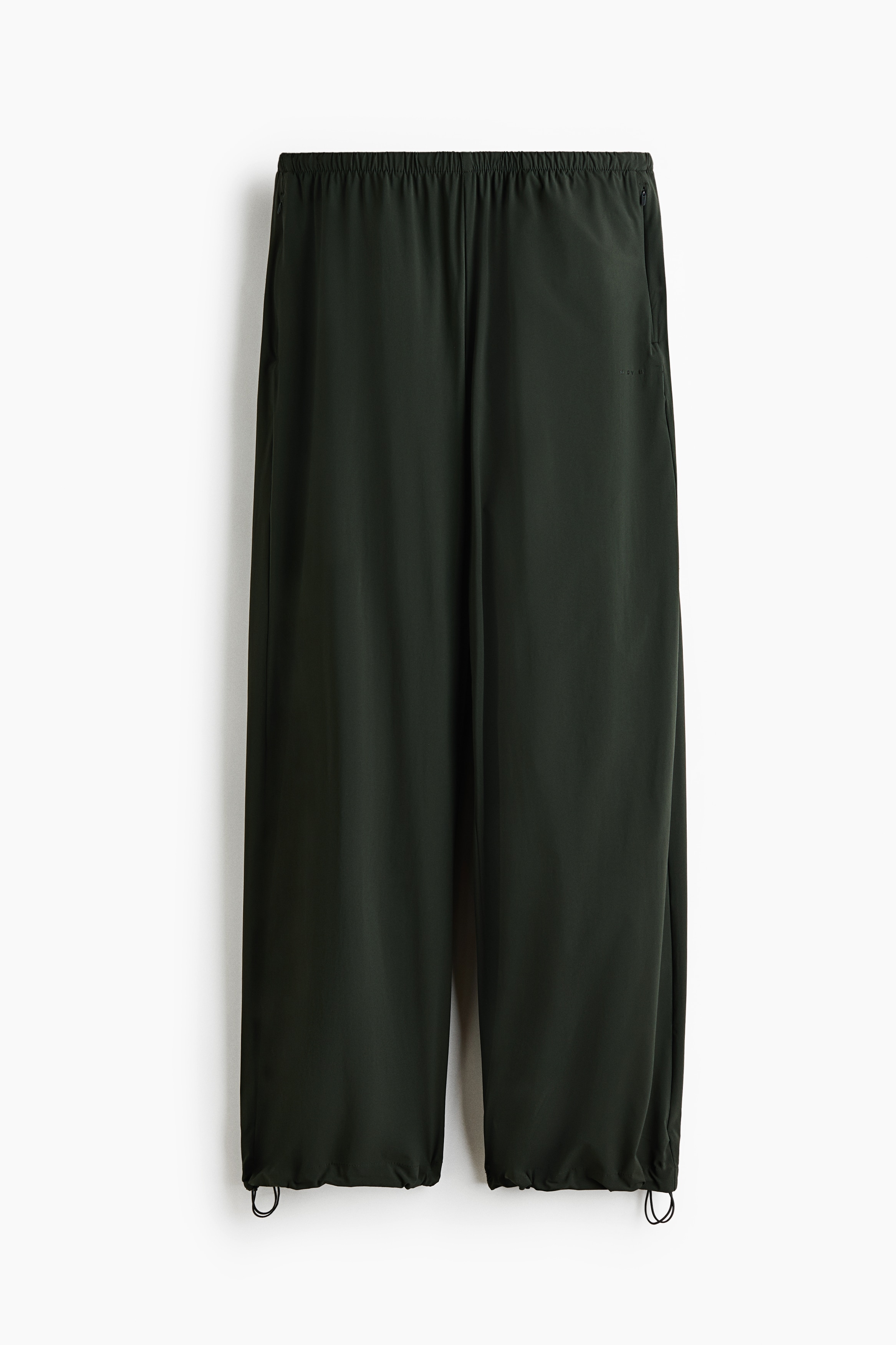 Relaxed-Fit Nylon Sports Track Pants - Mountain green/Black