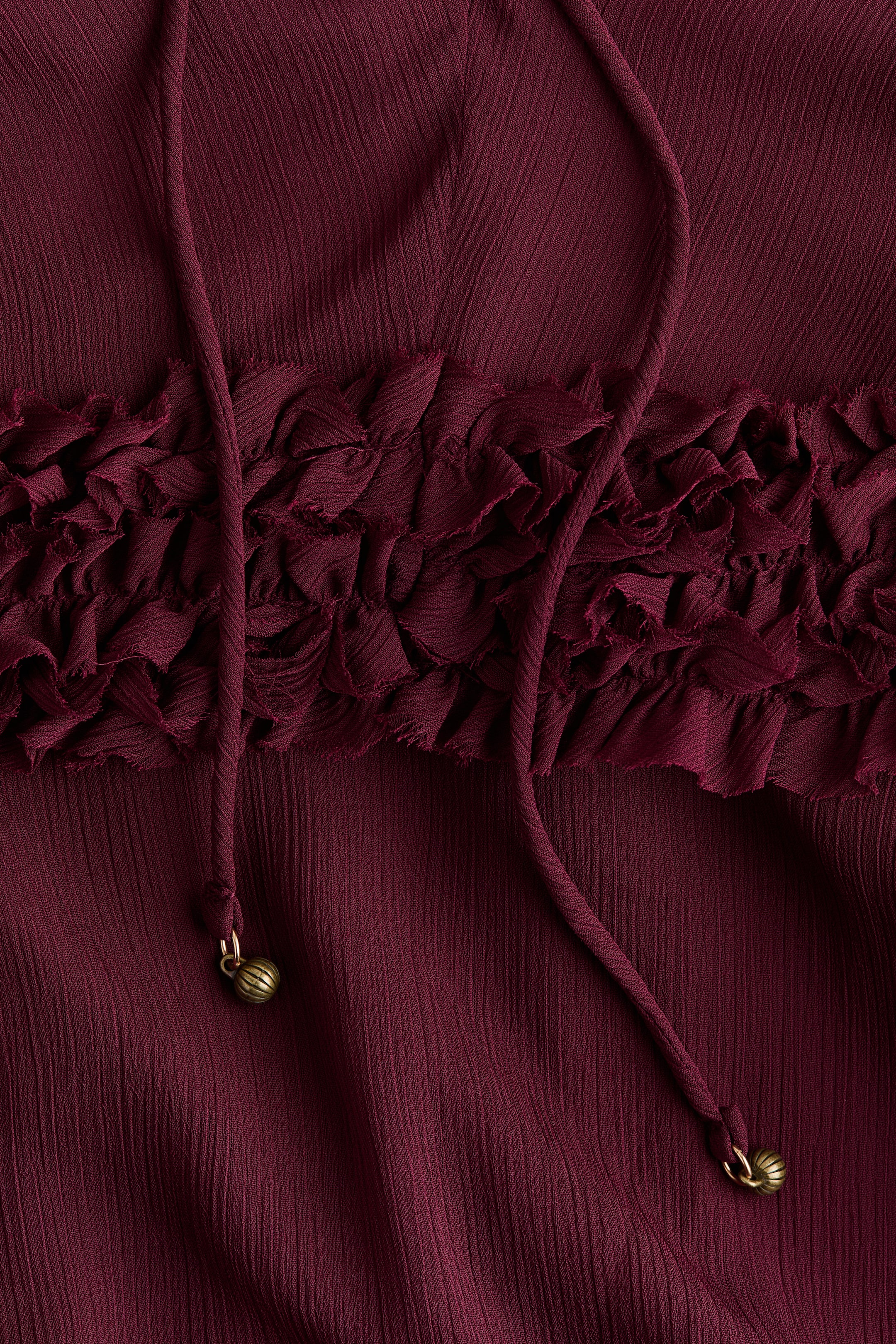 Cape-Detail Chiffon Dress
