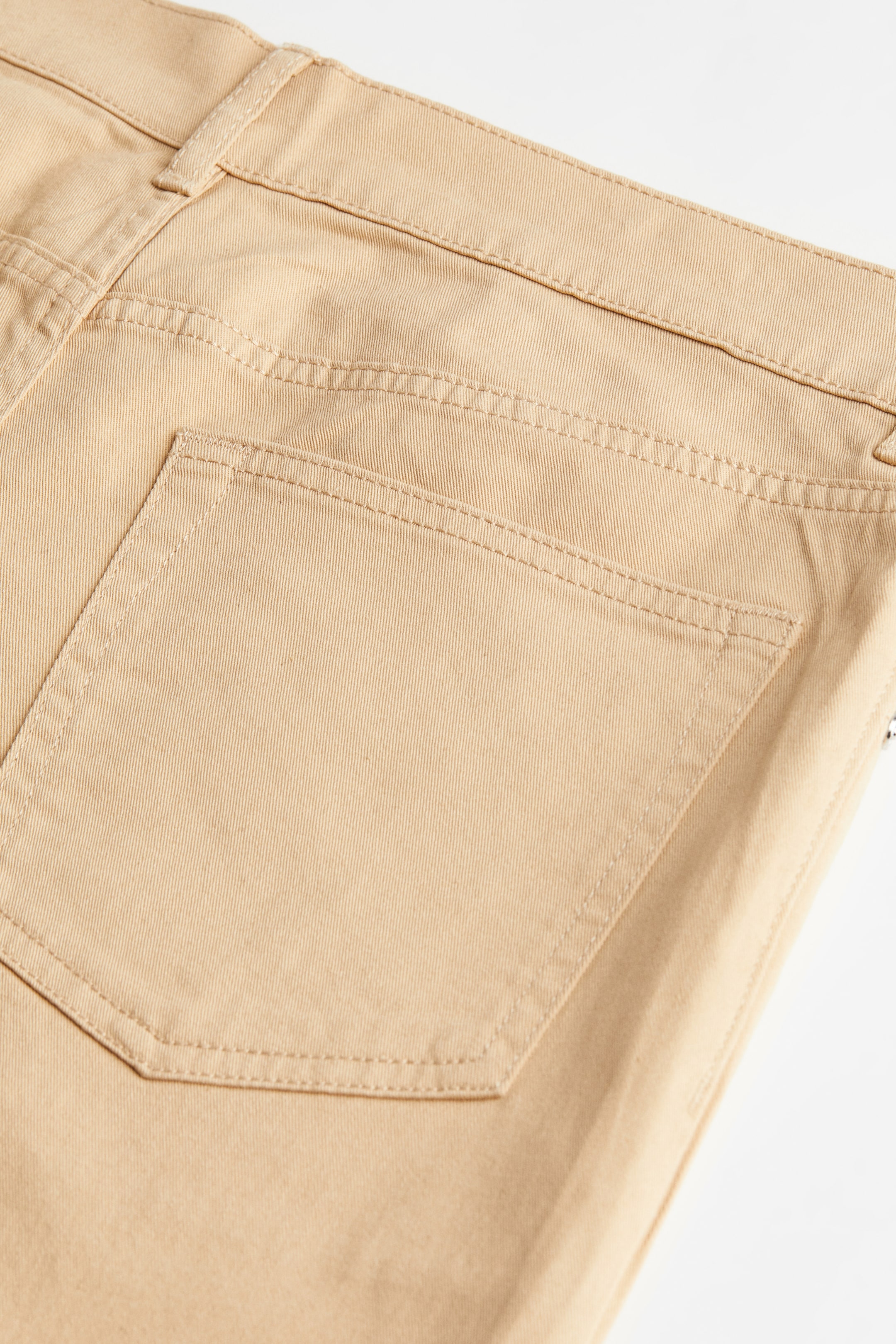 Slim Fit Cotton Twill Shorts Beige Herr Handm Se