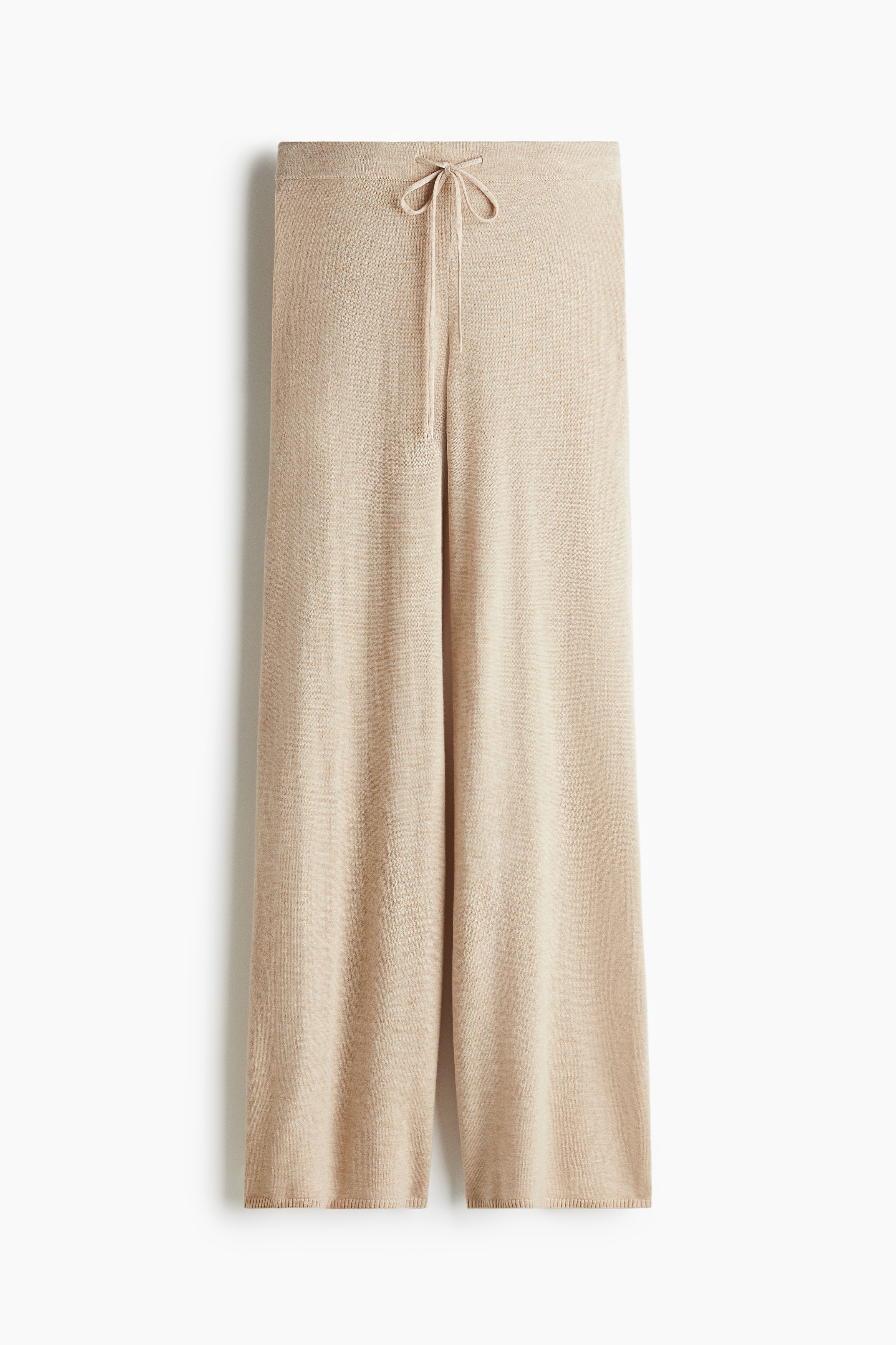 Signore - Beige chiaro mélange Pantaloni misto cashmere - Size: XL  - H&M