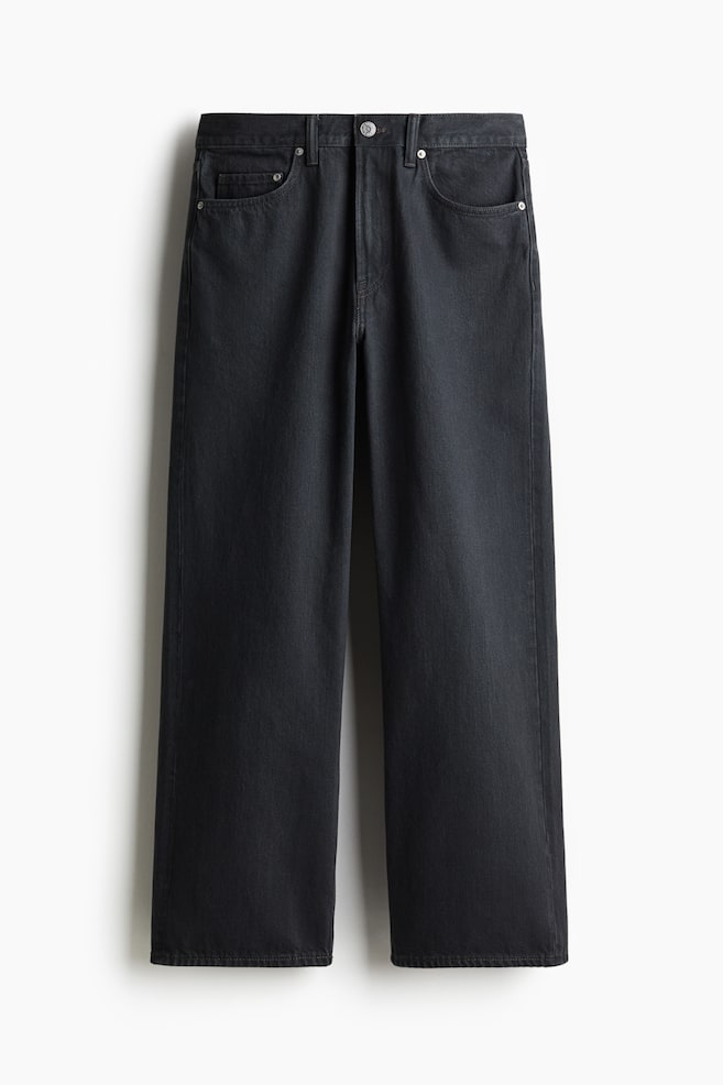 Relaxed Fit Jeans - Dark denim grey - 1