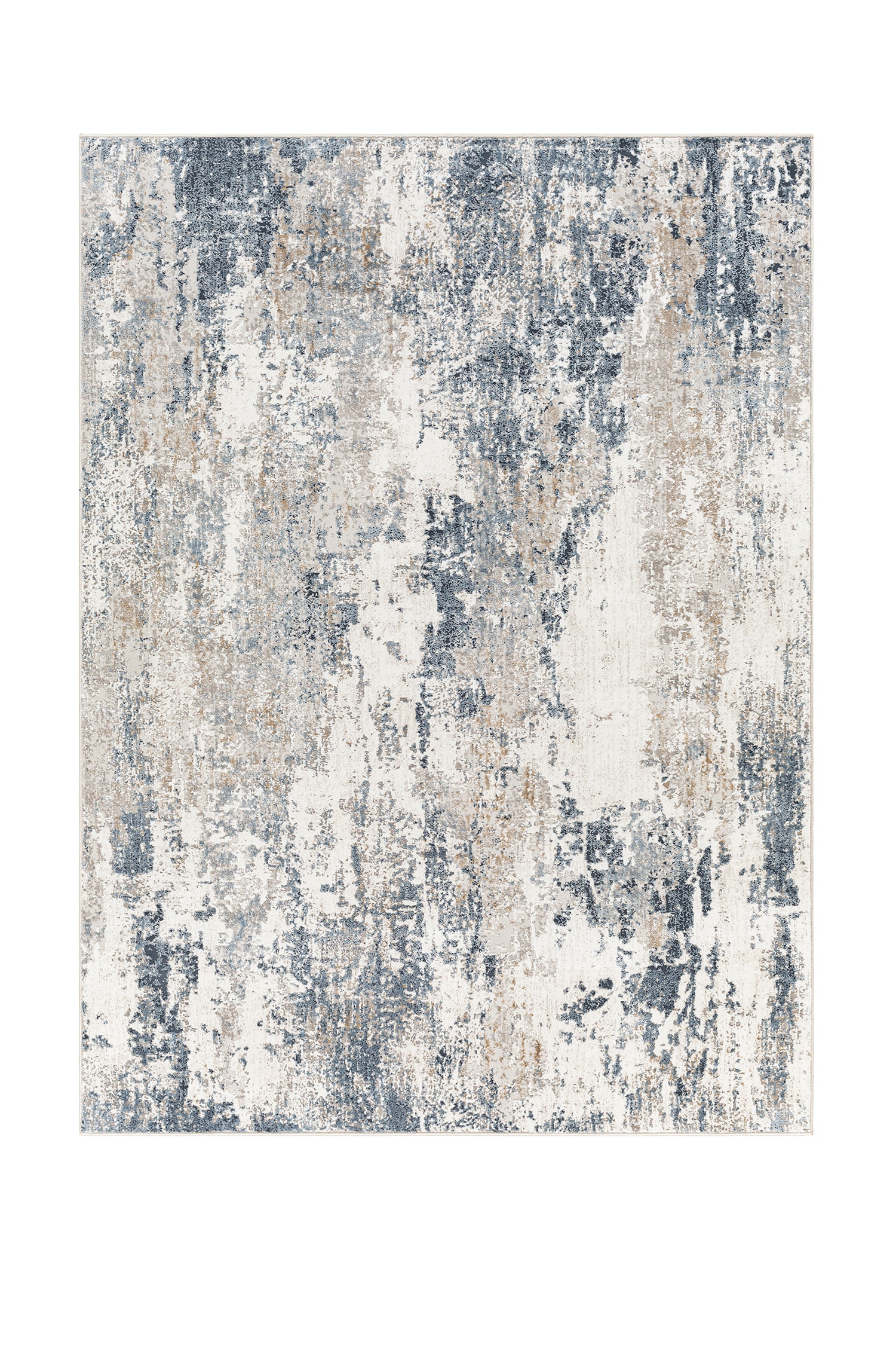 Allegro Abstract Modern Marble Rug - Cream