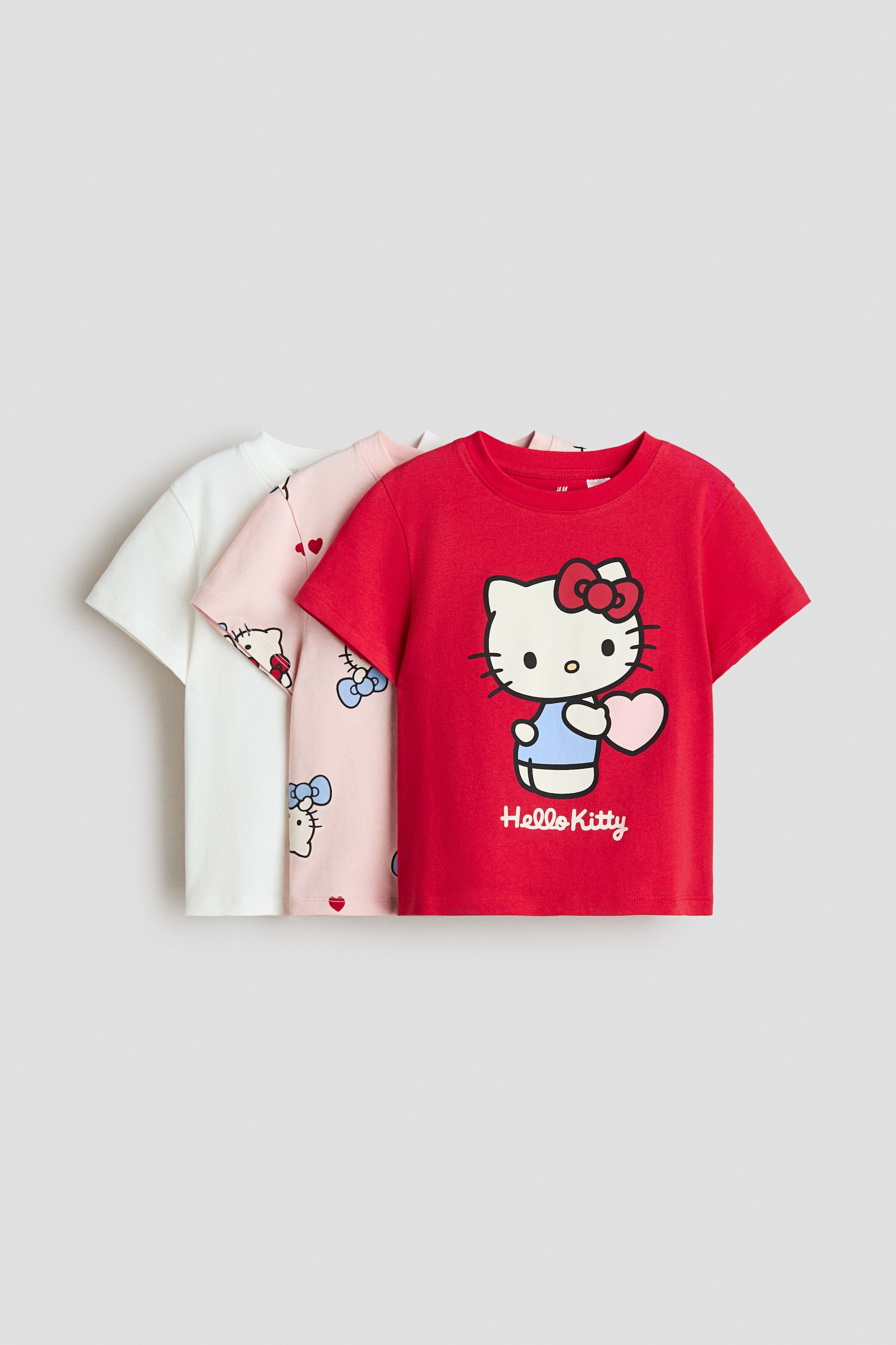 View larger image: 3-pack printed jersey tops - Light pink/Hello Kitty - Kids | H&M HK 1