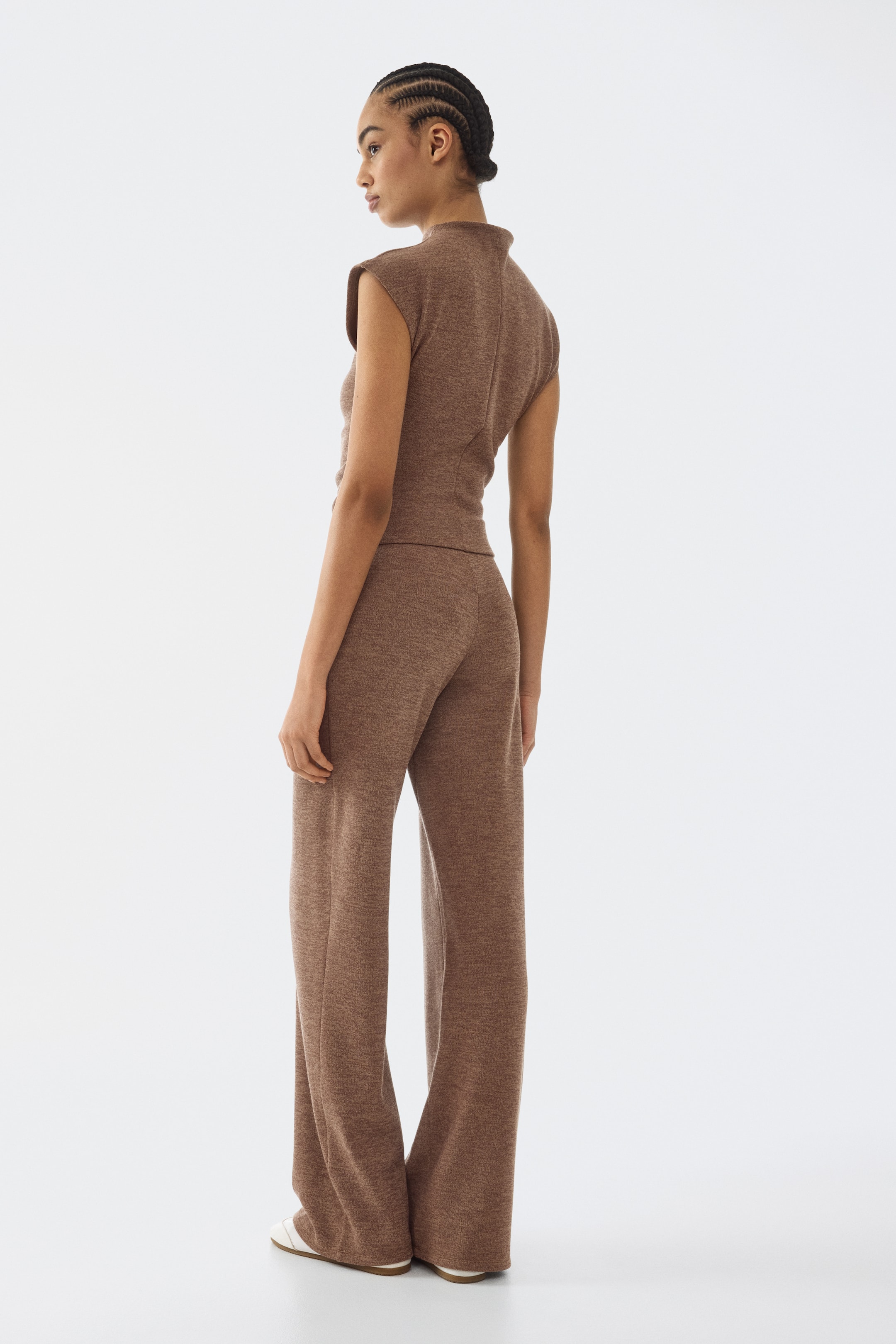 Женские брюки H&M Straight-Leg Jersey Pants — фото 7