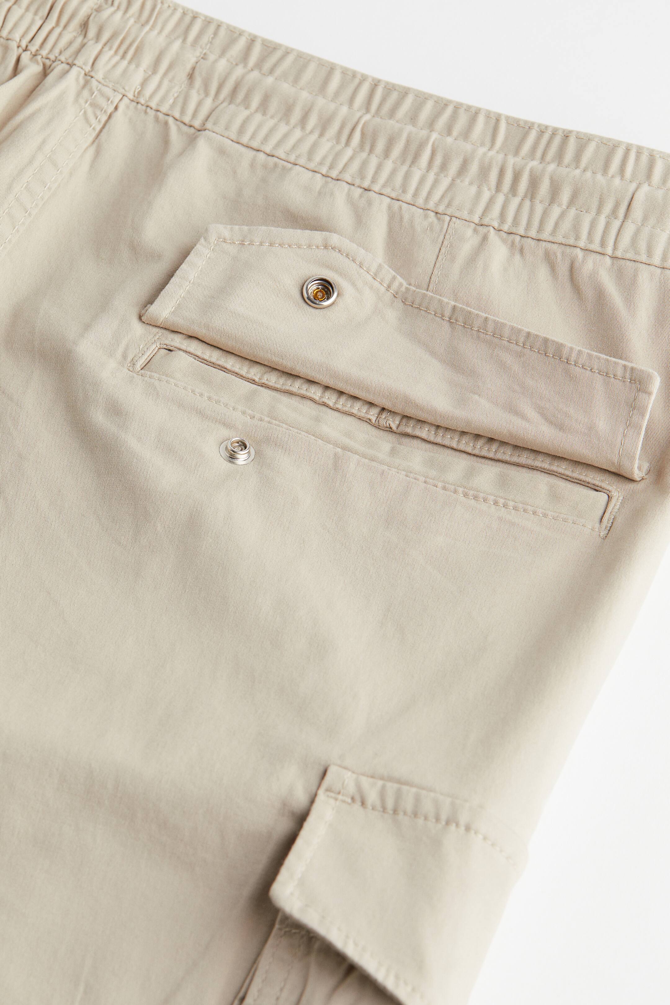 View larger image: Regular Fit Twill Cargo Shorts - Light beige - Men | H&M AU 2