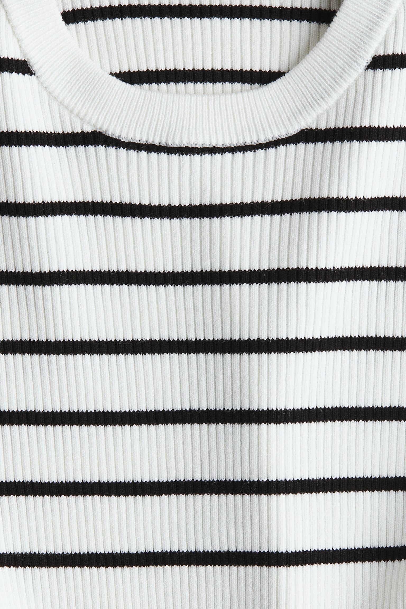 Rib-knit top - White/Striped/Pink/Striped - 2
