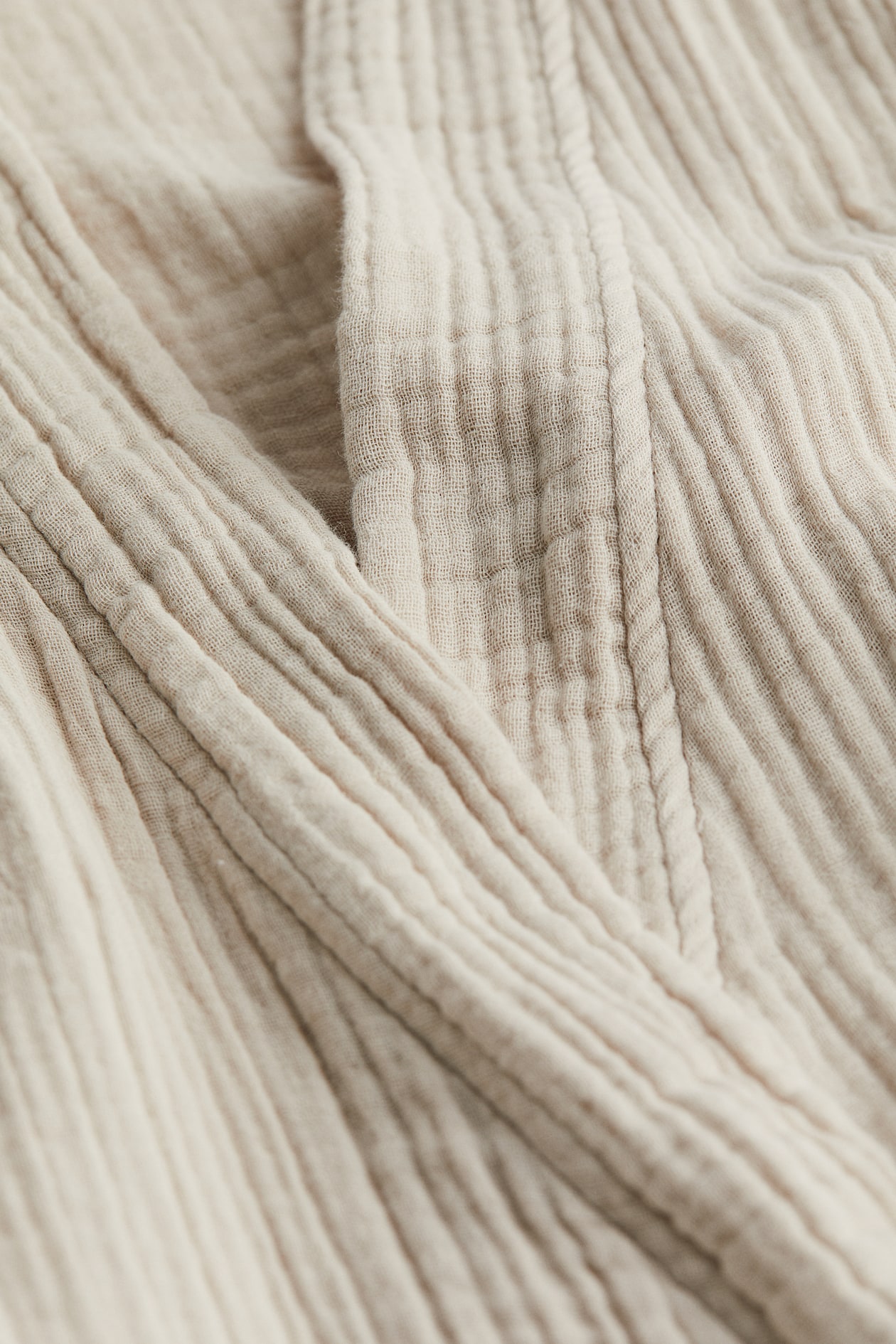 Robe de chambre en mousseline - Beige - Home All | H&M CA