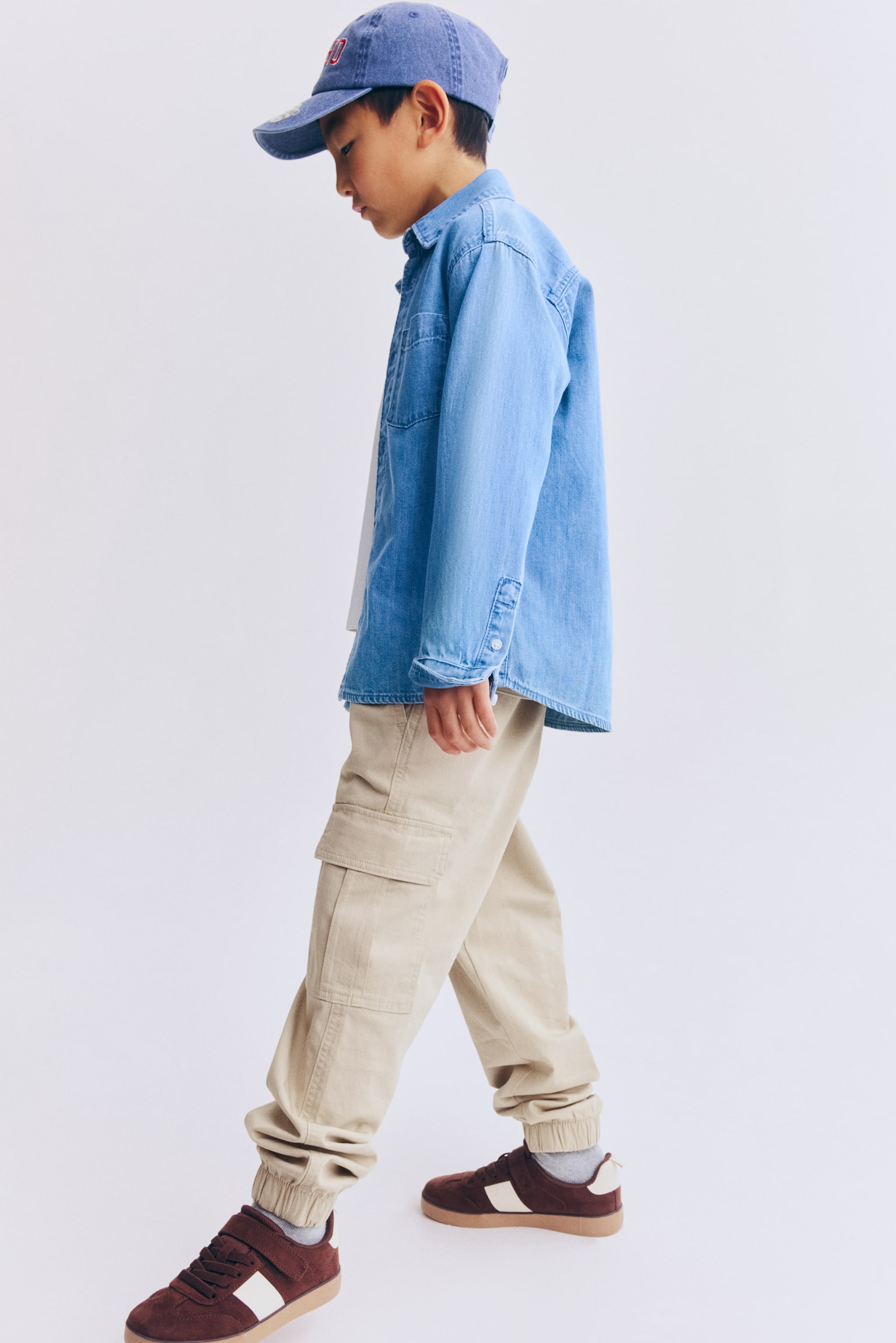 Pantalon cargo - Beige/Vert kaki/Bleu marine/Noir - 3