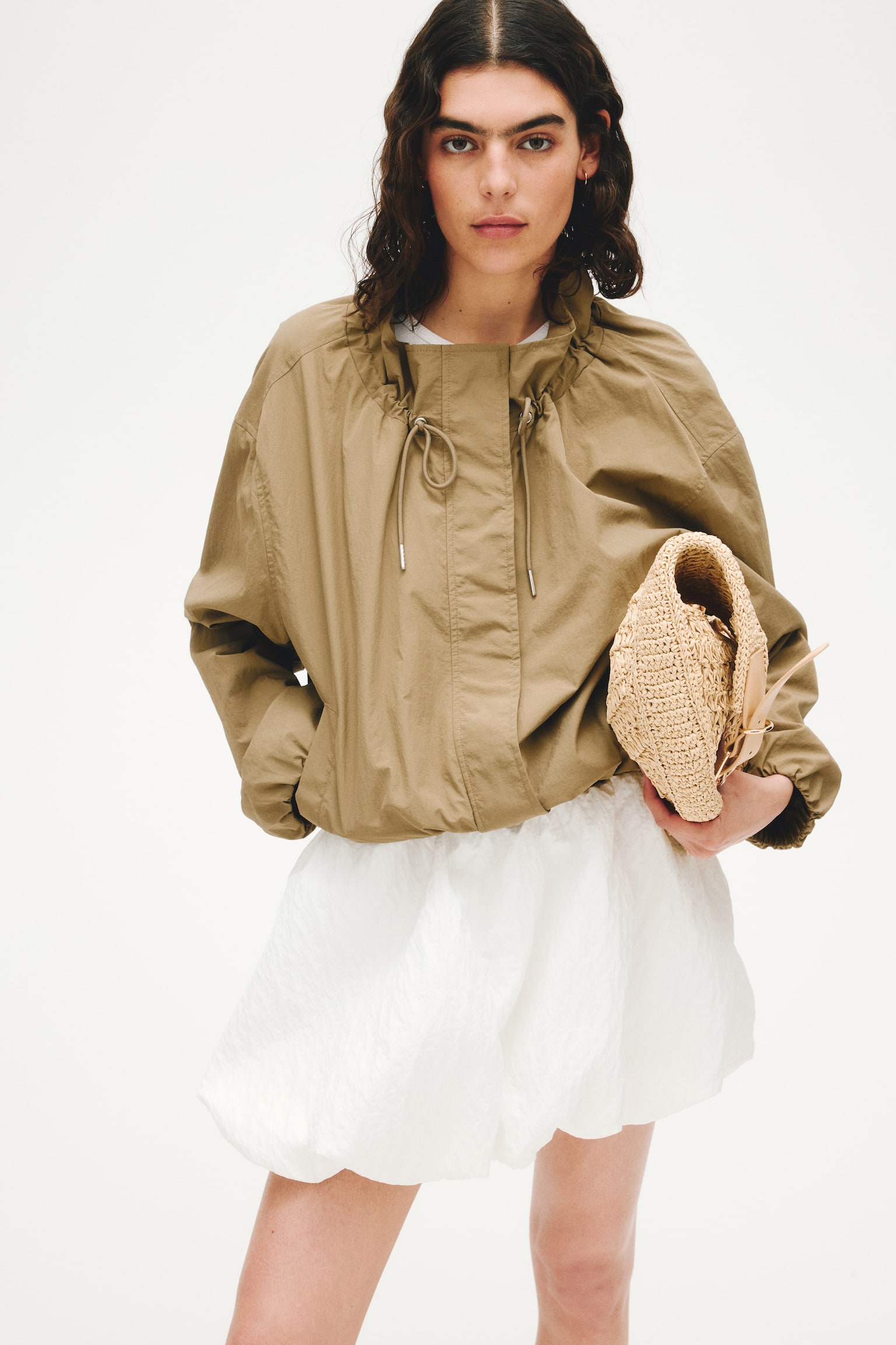 Windbreaker - Dusty khaki green/Cream - 6