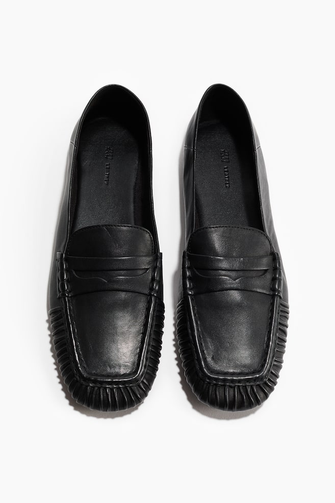 Loafer aus Leder - Schwarz/Beige/Cremefarben/Weinrot/Schwarz - 1