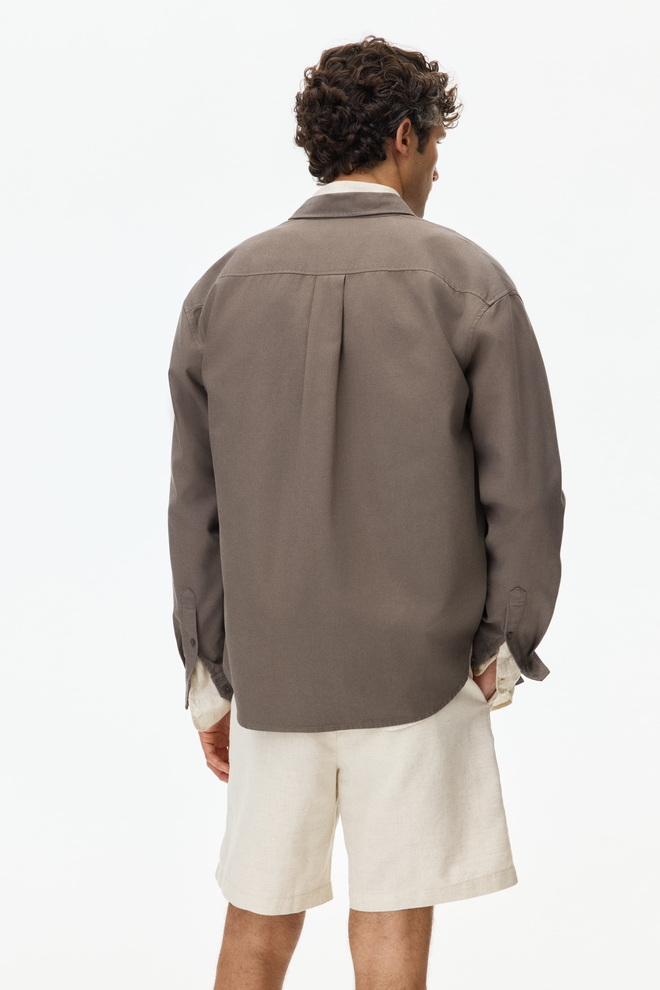 Regular-Fit Linen-Blend Shorts