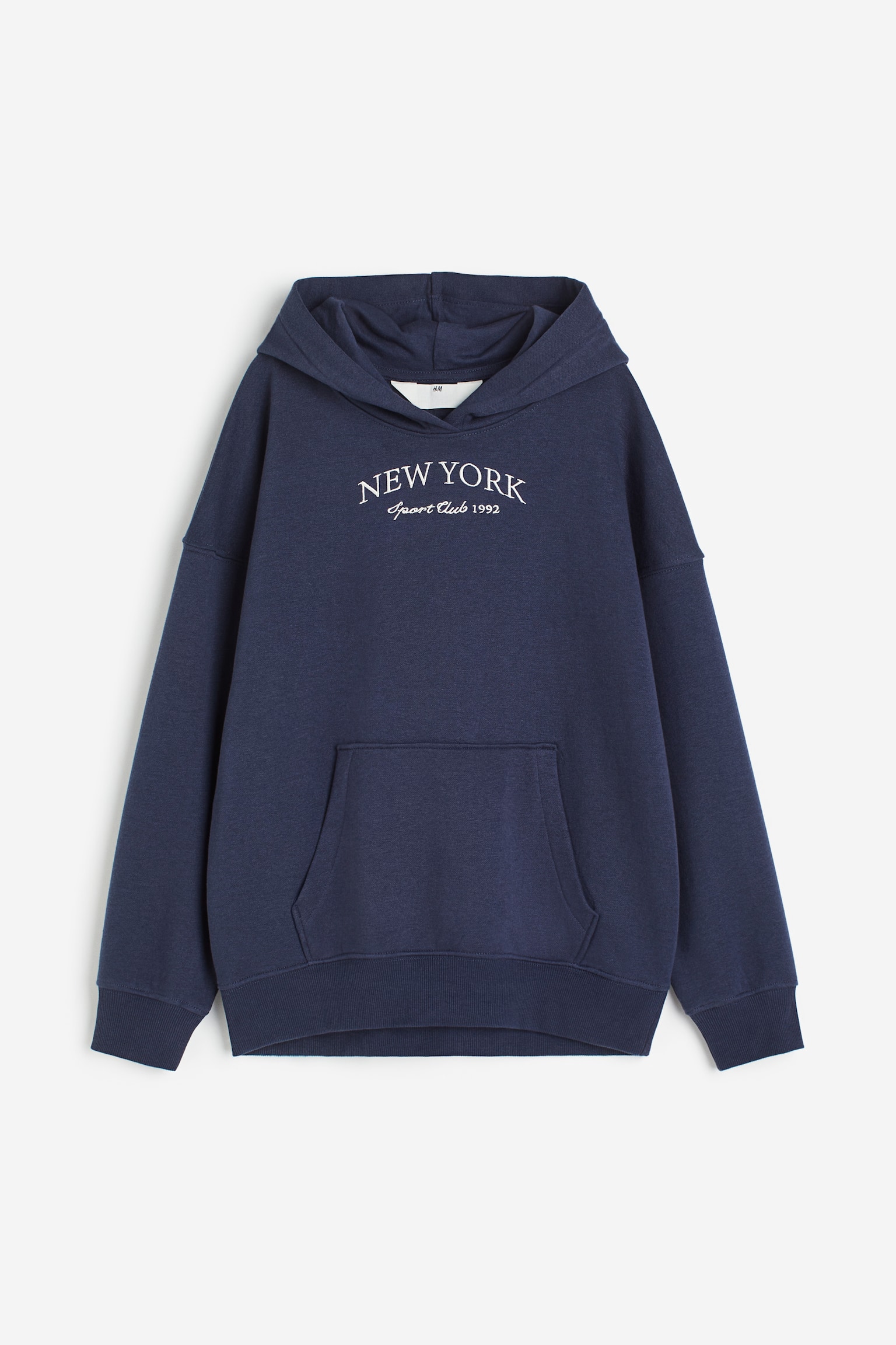 Oversized motif-detail hoodie - Navy blue/New York/Dark grey/Butterflies/Light beige/Star - 1