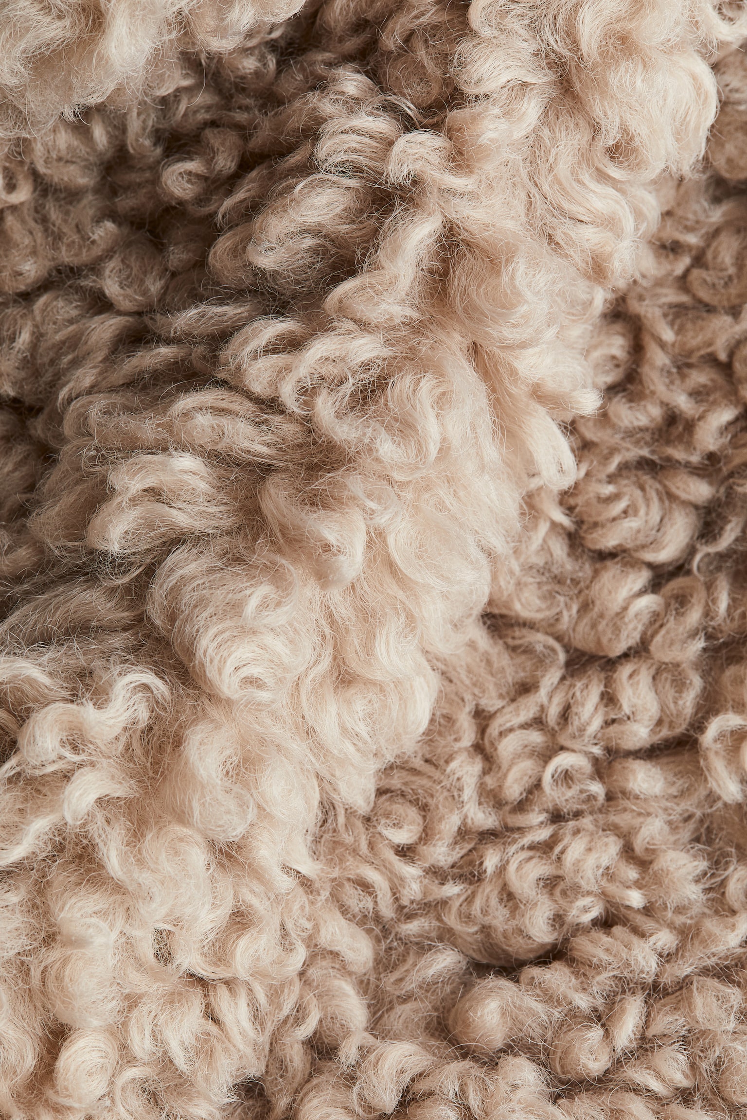 Fluffy gilet - Beige/Light dusty pink - 5