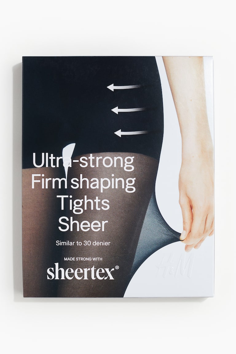 Sheertex® UltraStrong Firm Shaping Sheer Tights Black Ladies H&M US