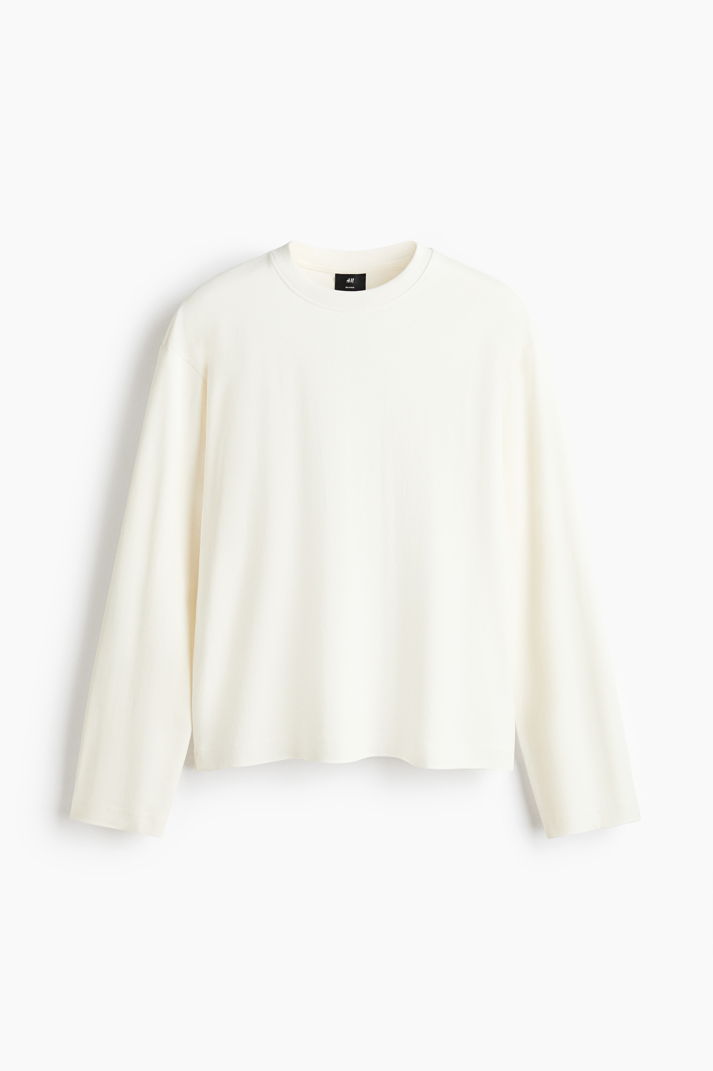 Relaxed-Fit Long-Sleeved Interlock Cotton T-Shirt - Cream/Black/Dark brown/Light taupe