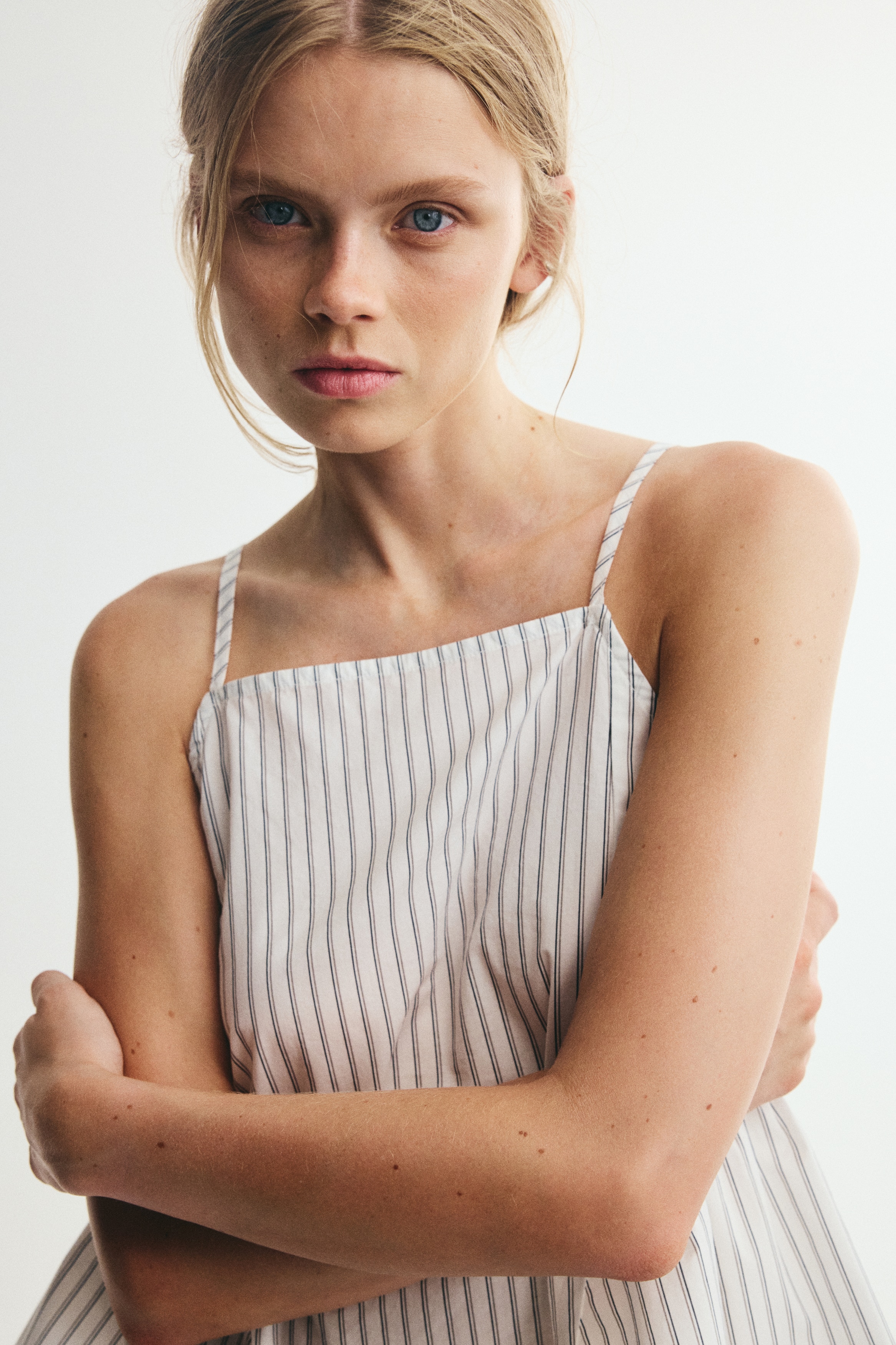 Poplin peplum topModel