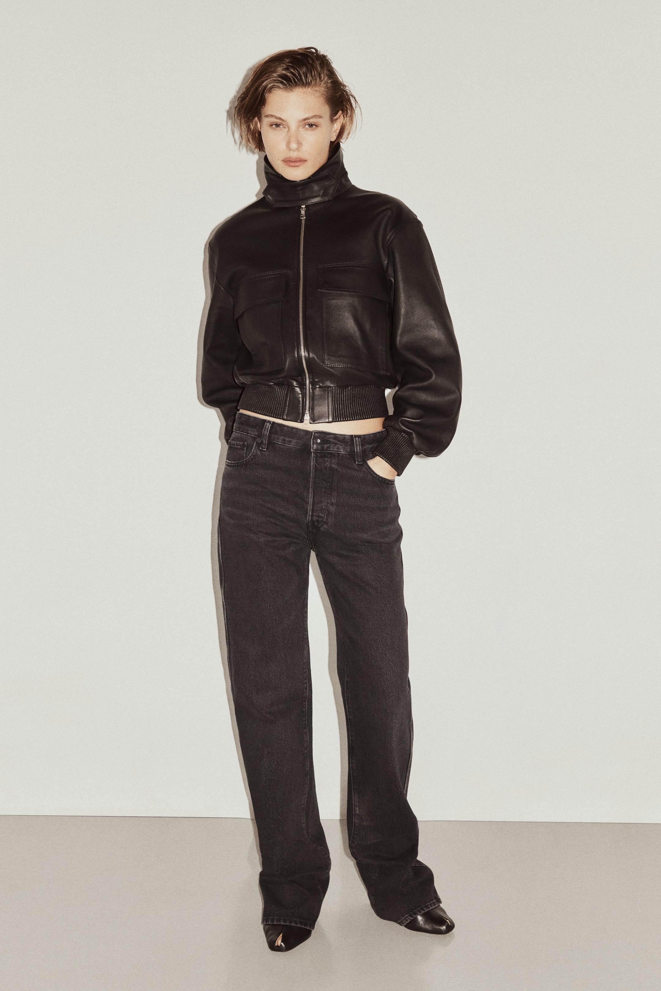 View larger image: Straight-leg jeans - Black - Ladies | H&M 1