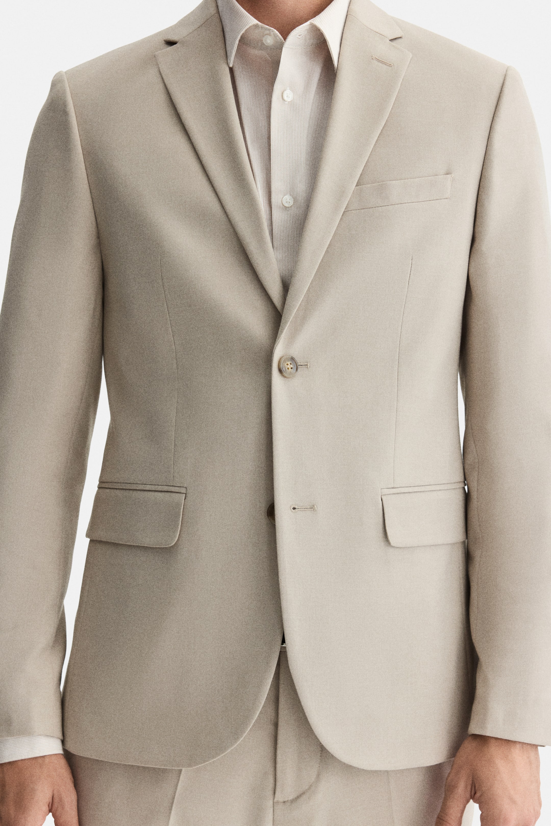 View larger image: Slim Fit Jacket - Beige - Men | H&M 2