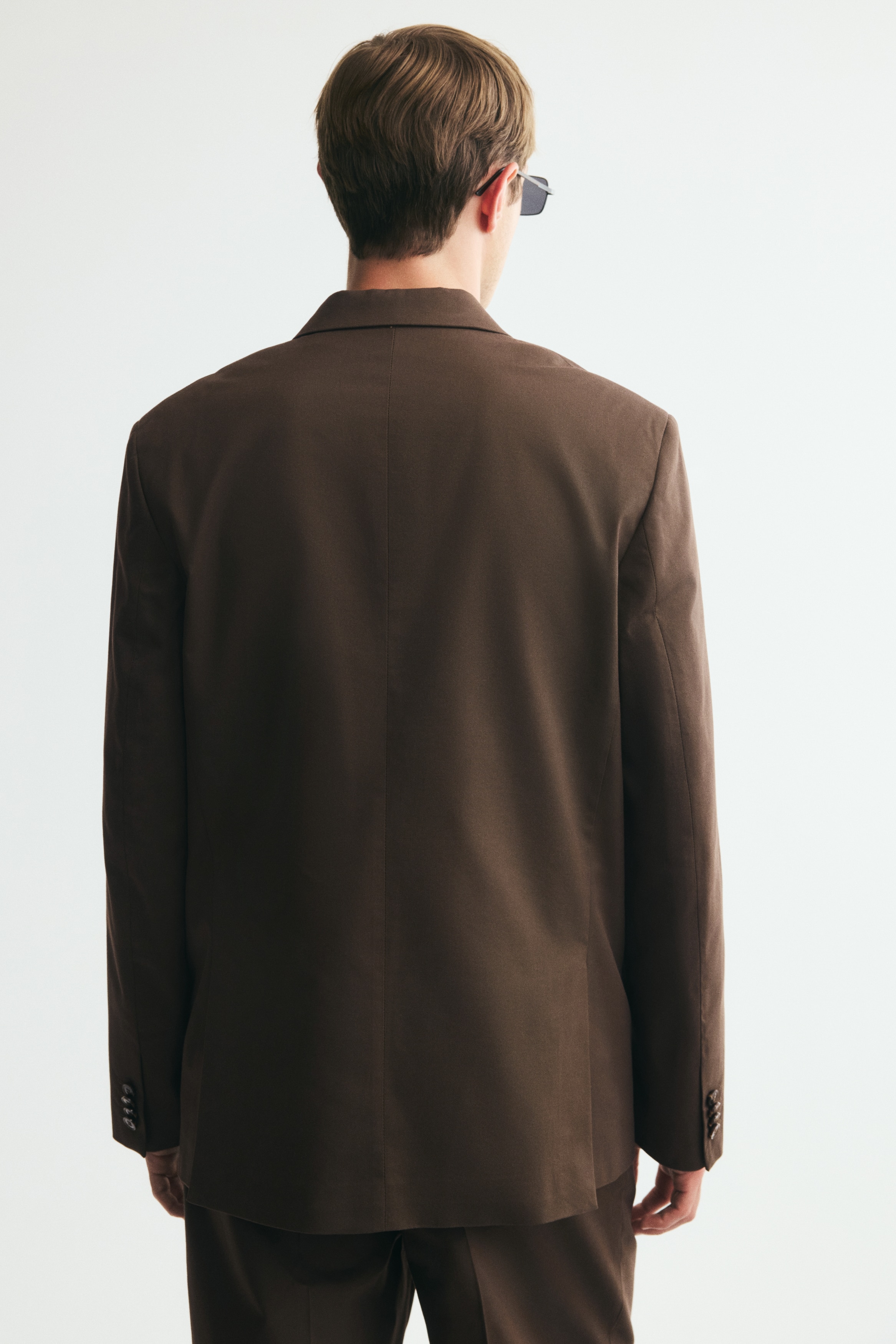 Men's Brown Relaxed-Fit Double-Breasted Jacket | H&M US