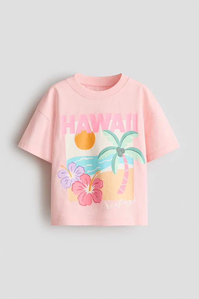 Printed T-Shirt - Light pink/Hawaii/Light pink/Paris - 1